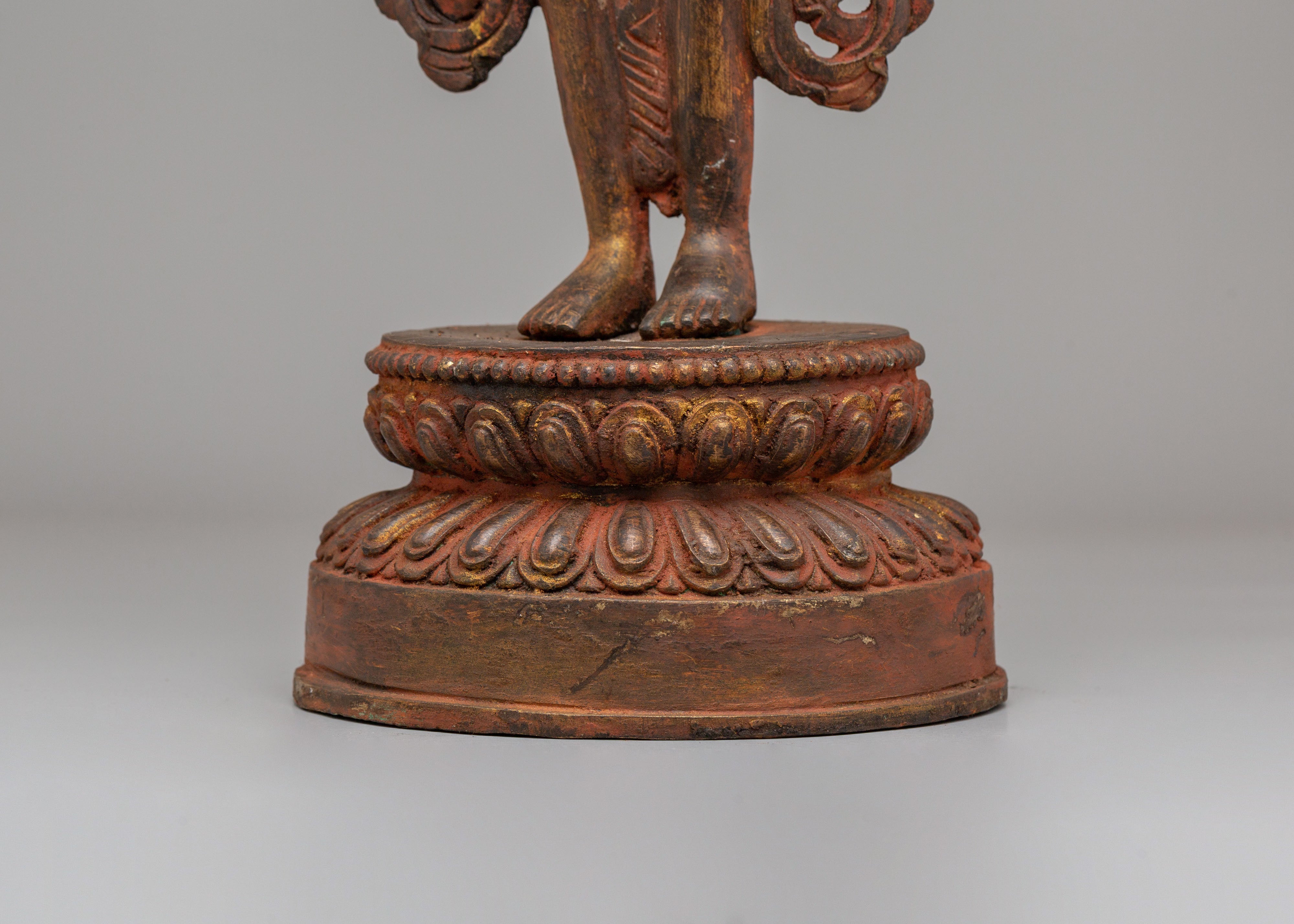 Buddhist Compassion Lokeshwor Statue | Handcrafted Avalokiteshvara Artwork