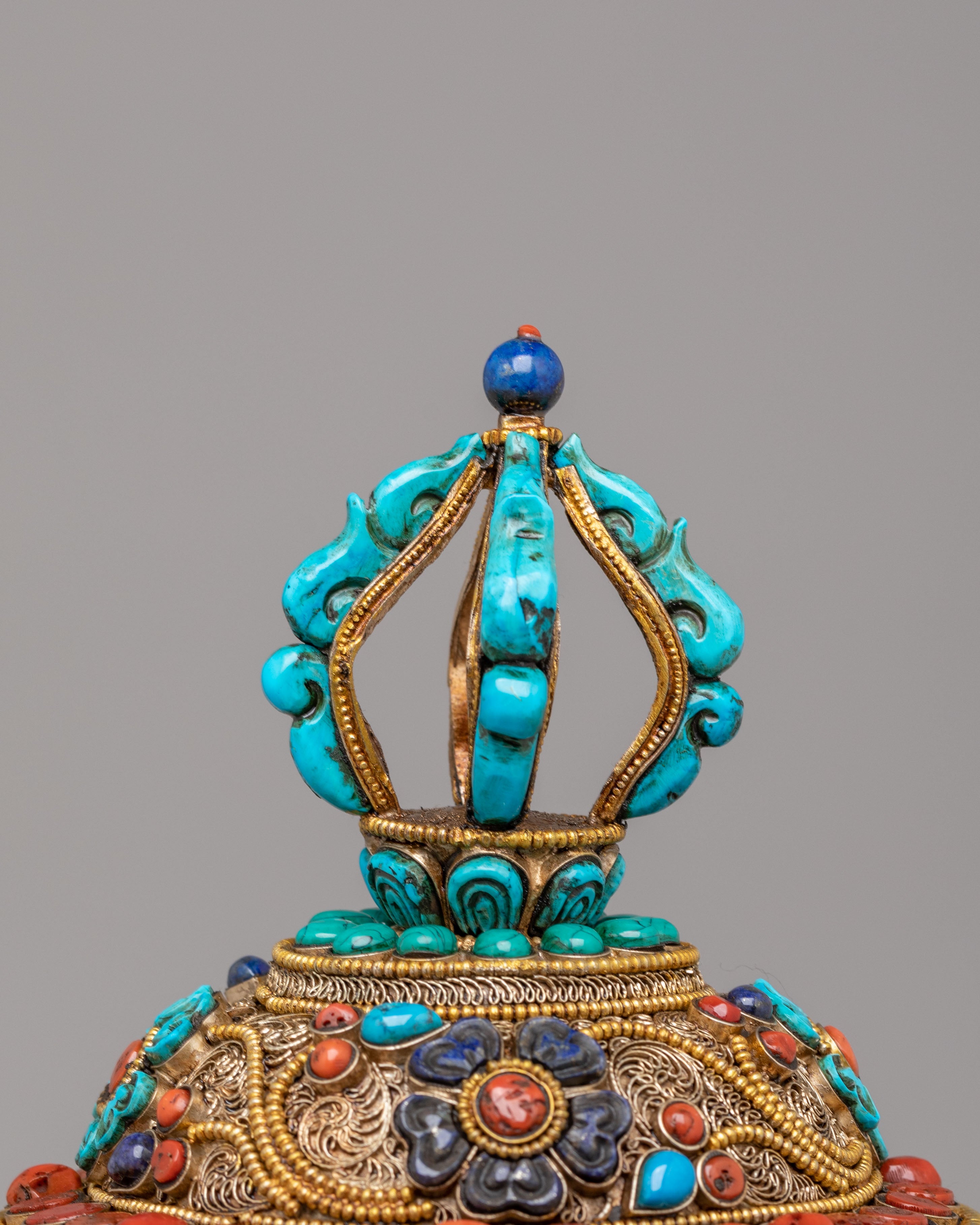 Ceremonial Ritual Rice Pot | Tibetan Ceremonial Offering Vessel