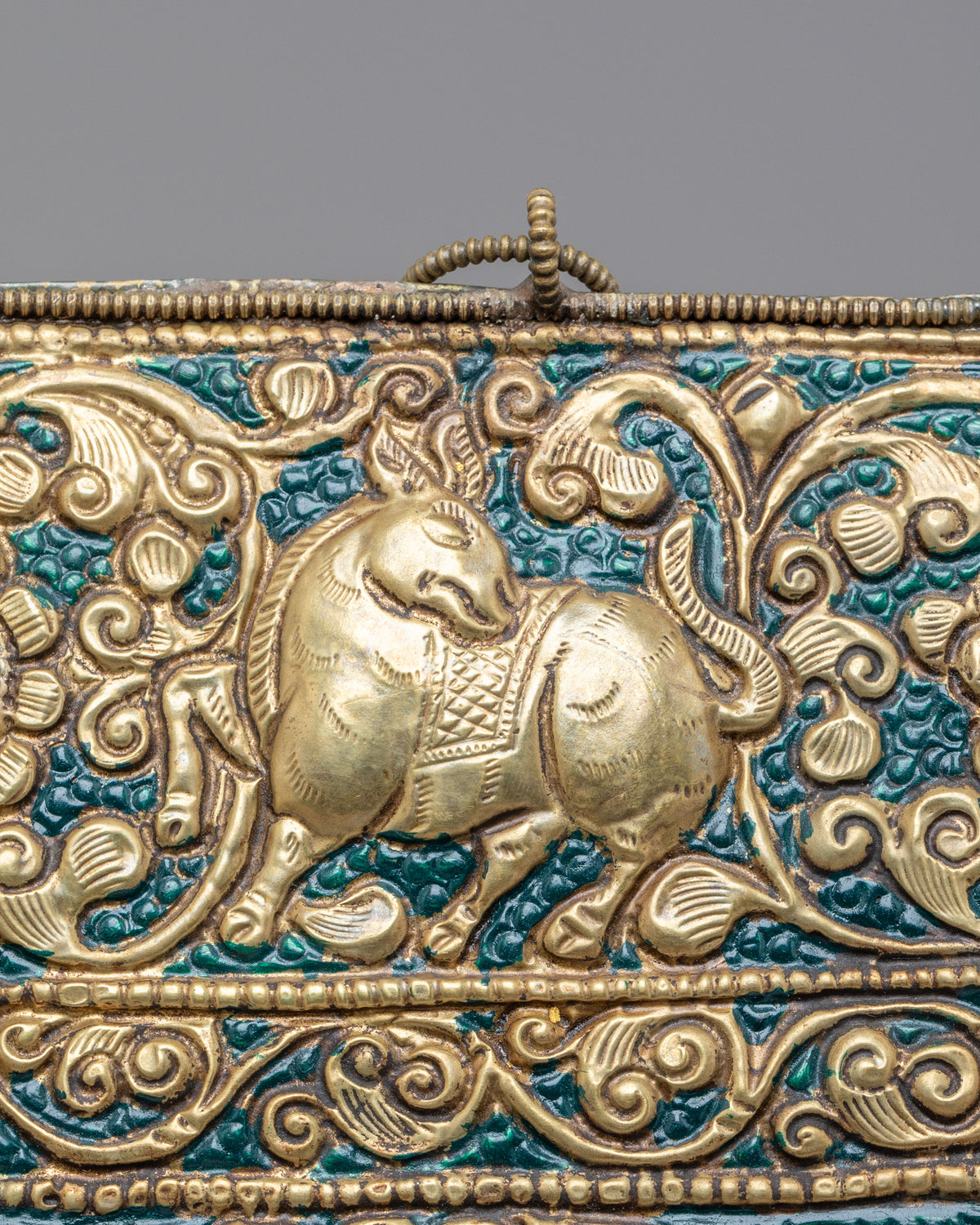 Tibetan Buddhist Lion Wall Hanging | Spiritual Home Decor