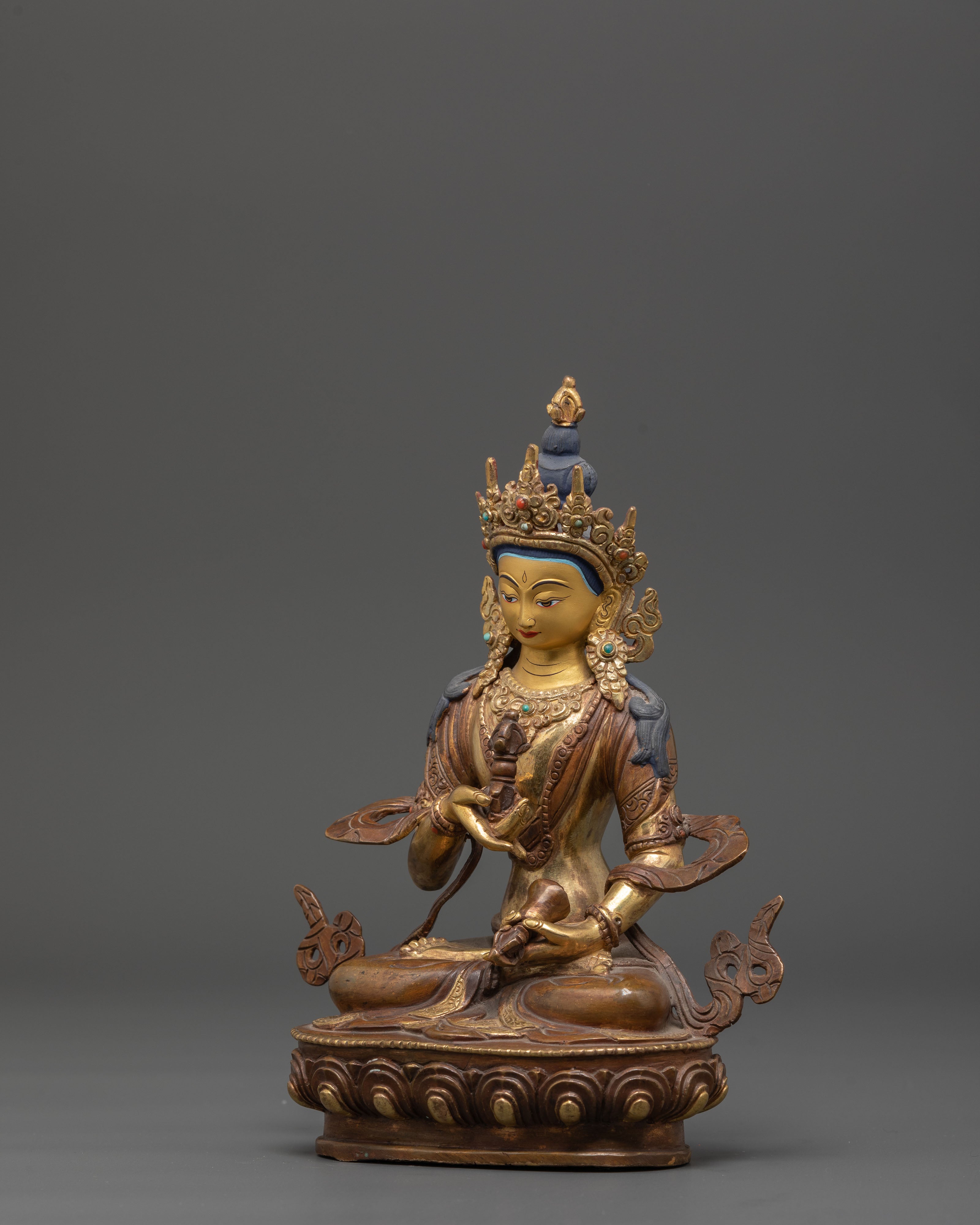 Tibetan Vajrasattva Purification Deity Statue | Vajrayana Art