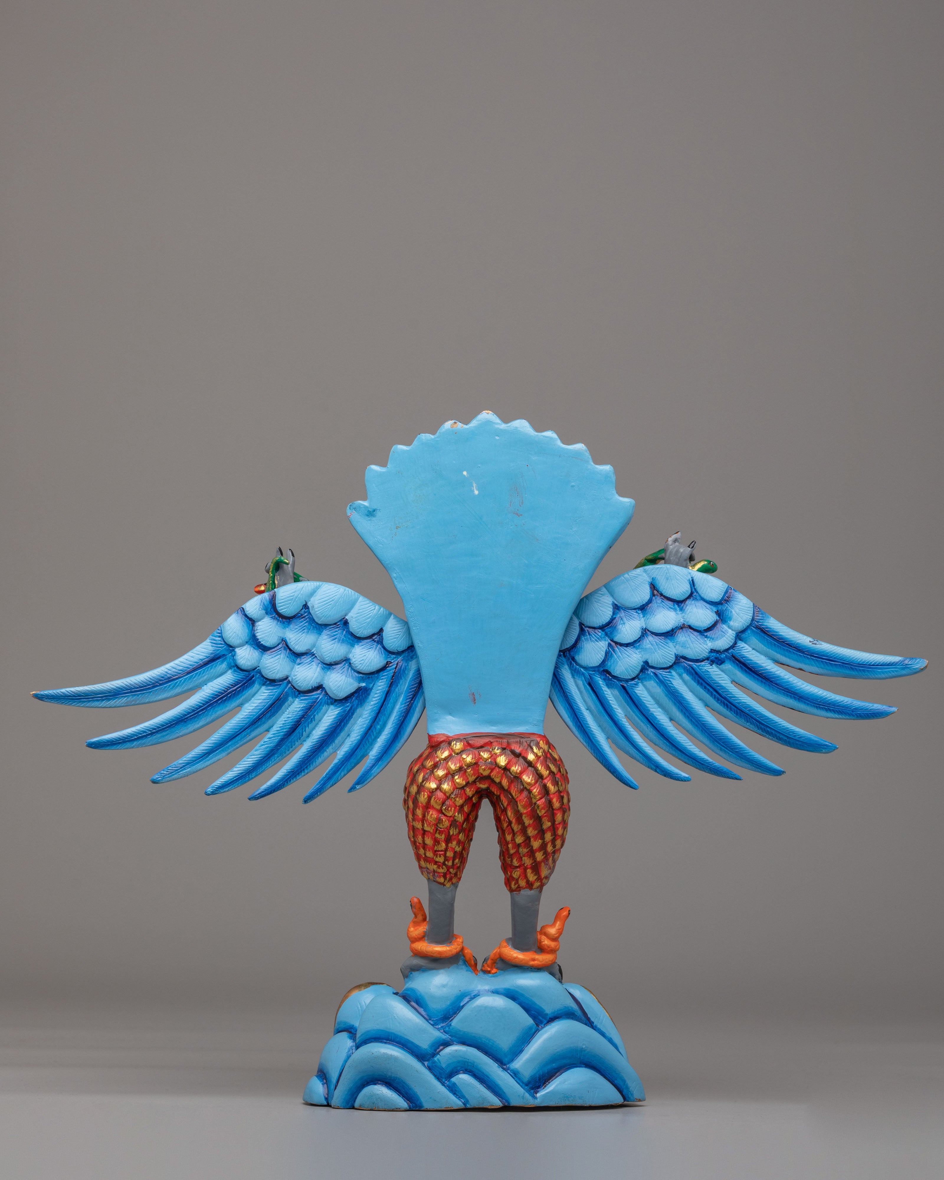 Traditional Garuda Guardian Statue | Himalayan Deity Sculpture