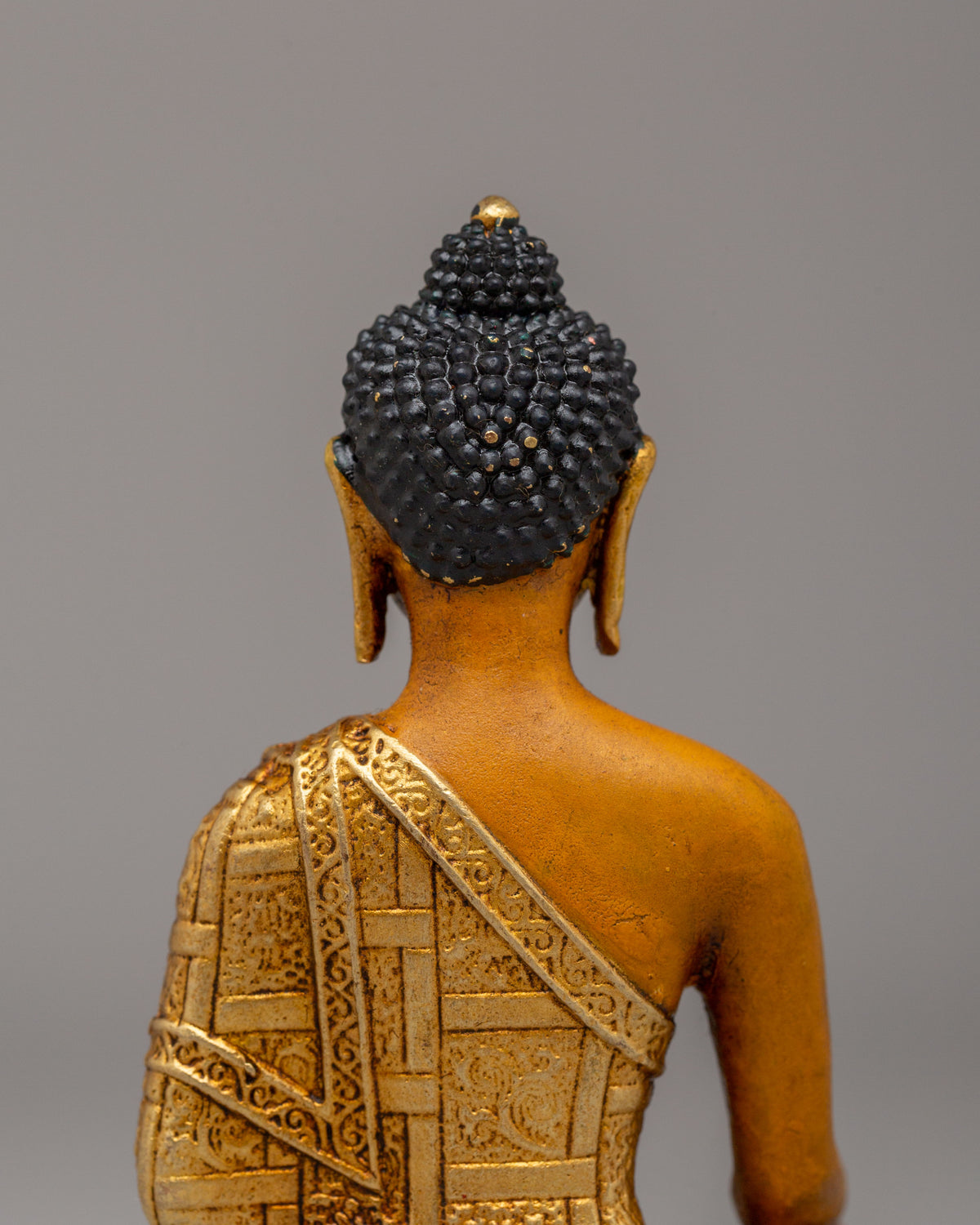 Himalayan Shakyamuni Buddha Shrine Statue | 24K Gold Plated Tibetan Buddha