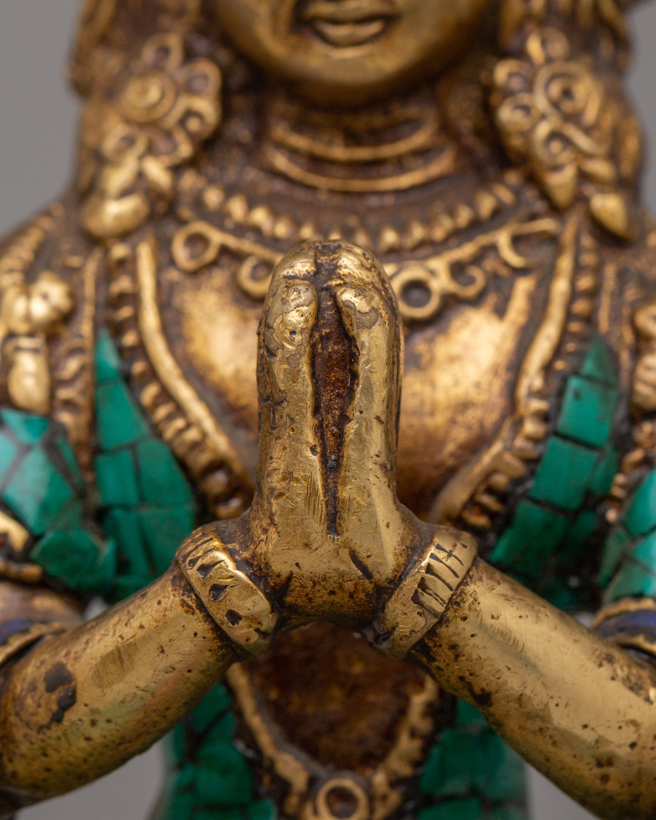 Handmade Chenrezig Bodhisattva Statue | Tibetan Avalokiteshvara Sculpture