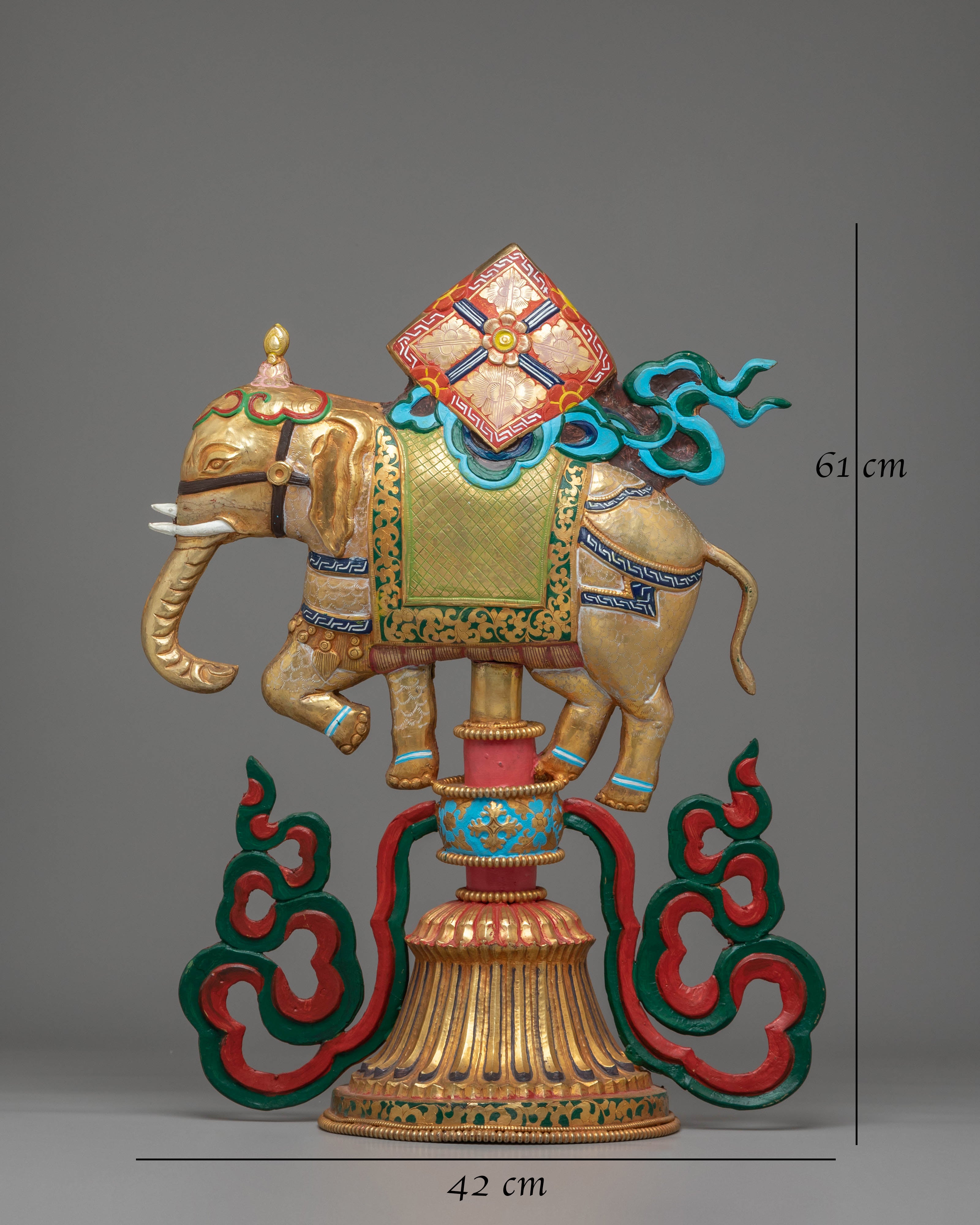 Chakravartina Seven Possessions | Copper Sculpture for Spiritual Power and Wisdom