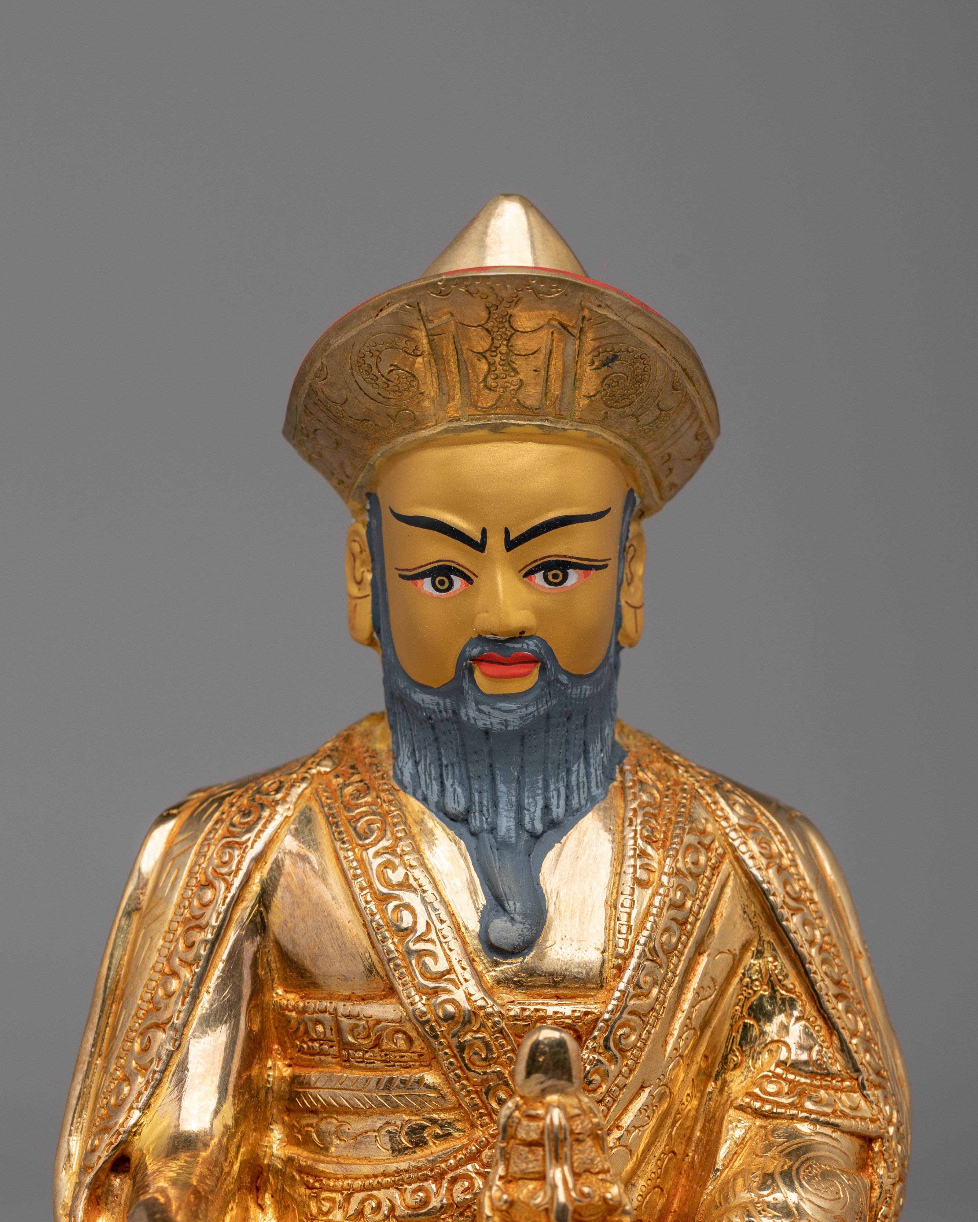 Handcrafted Guru Shapdum Statue | Tibetan Spiritual Master