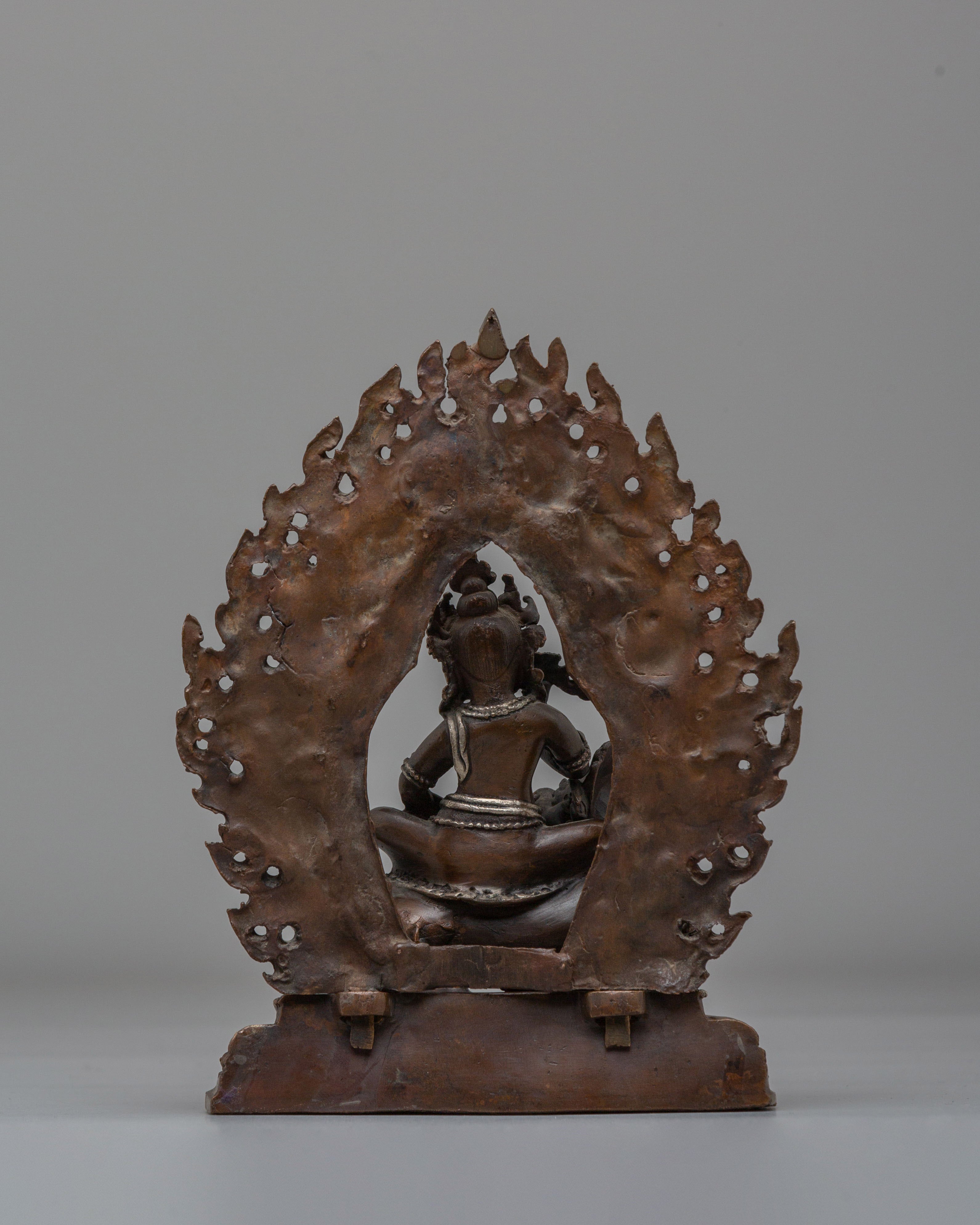 Buddhist Wealth Deity Namtoshe Sculpture | Tibetan Guardian Deity