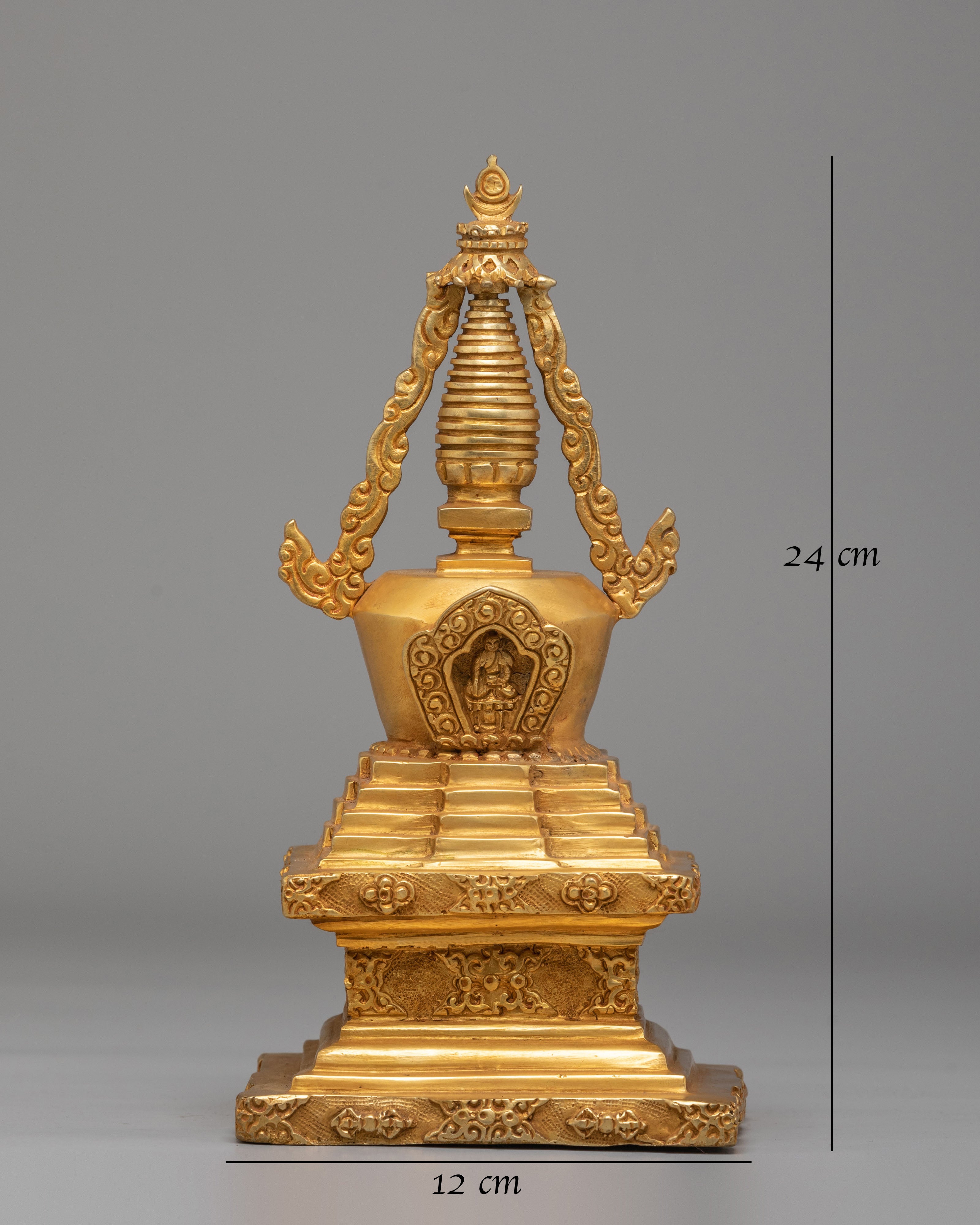 Spiritual Stupa for Rituals | Handcrafted Meditation Altar Stupa