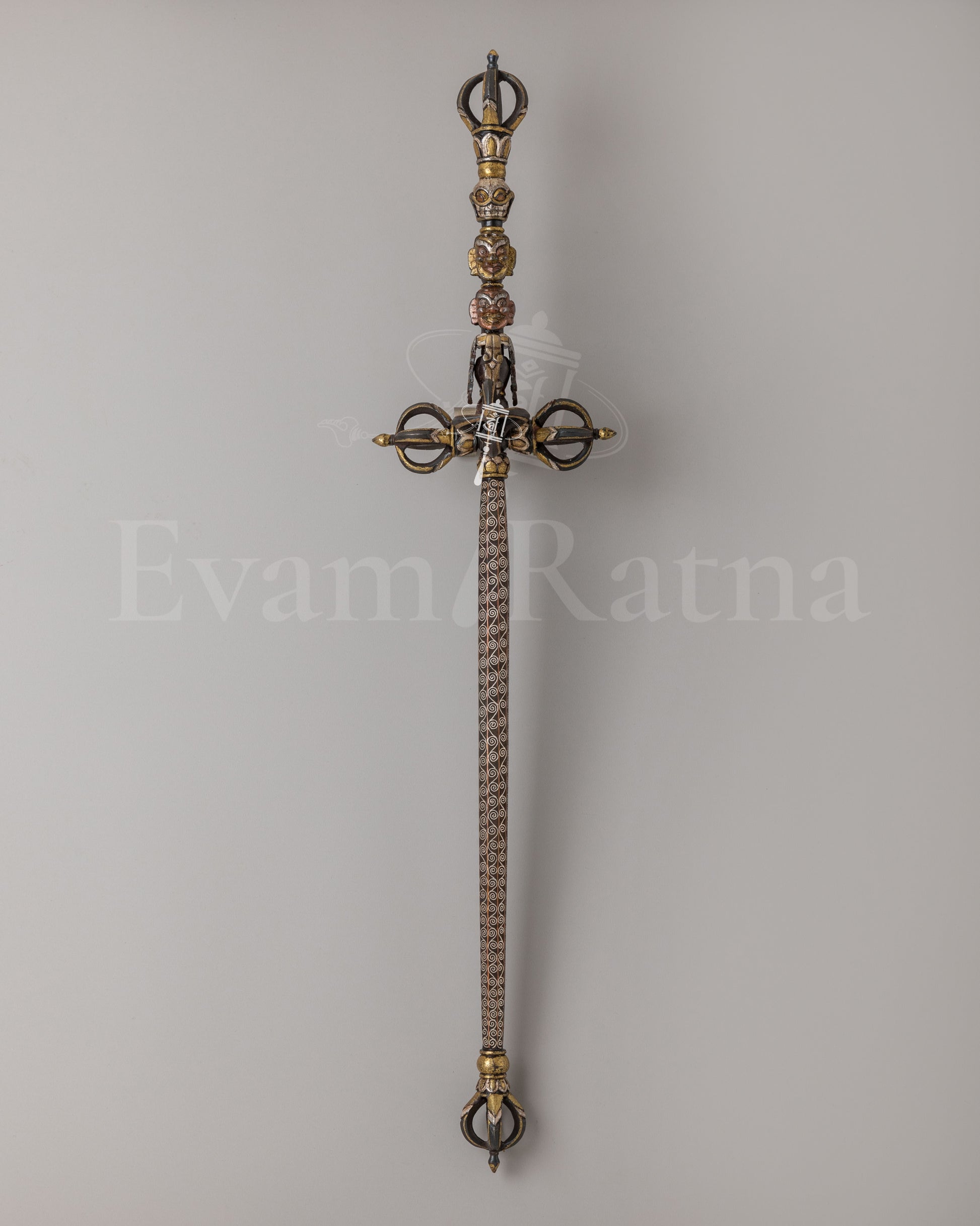 Handcrafted Khatvanga Staff 