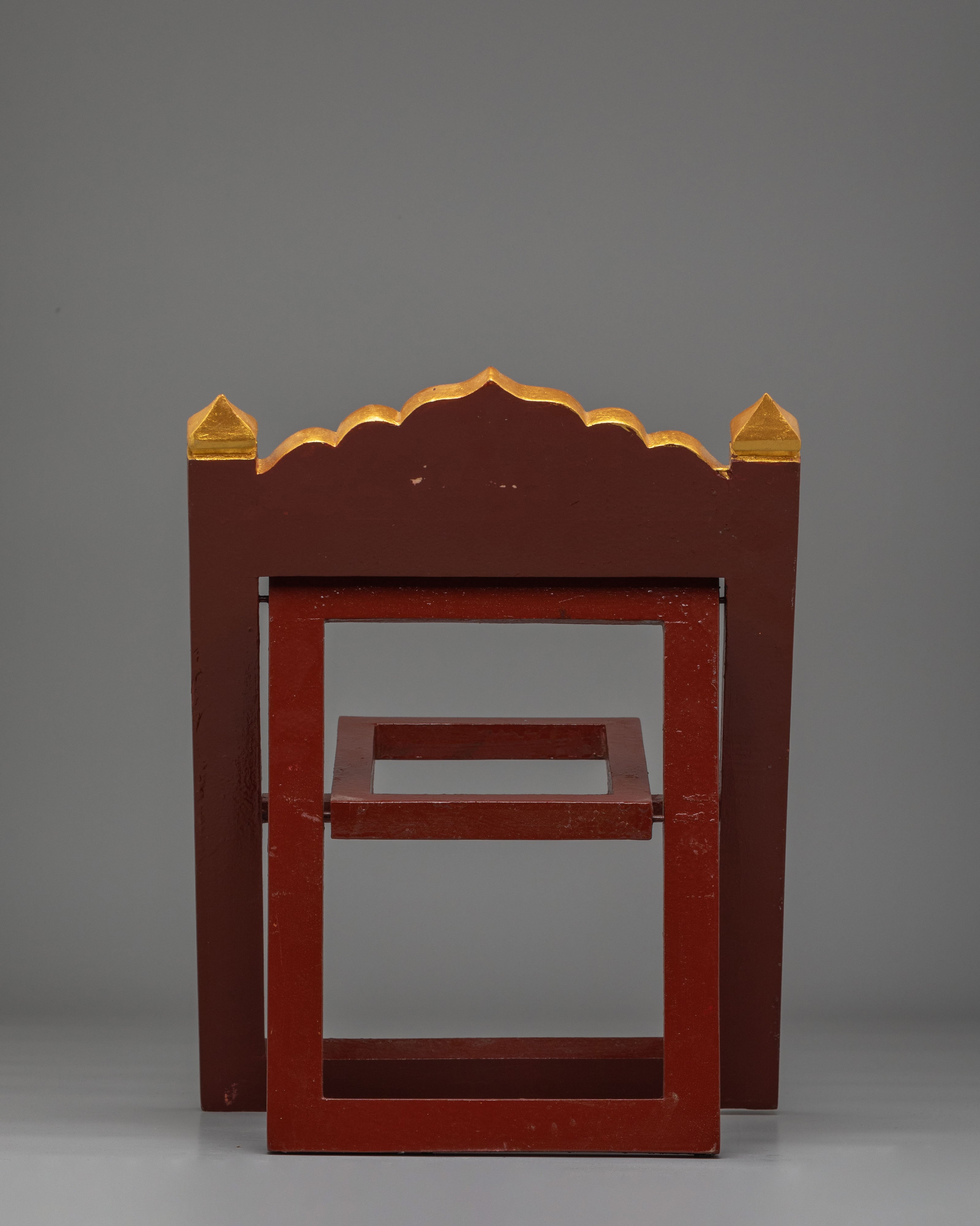Handcrafted Wooden Book Stand | Traditional Tibetan Decorative Book Holder