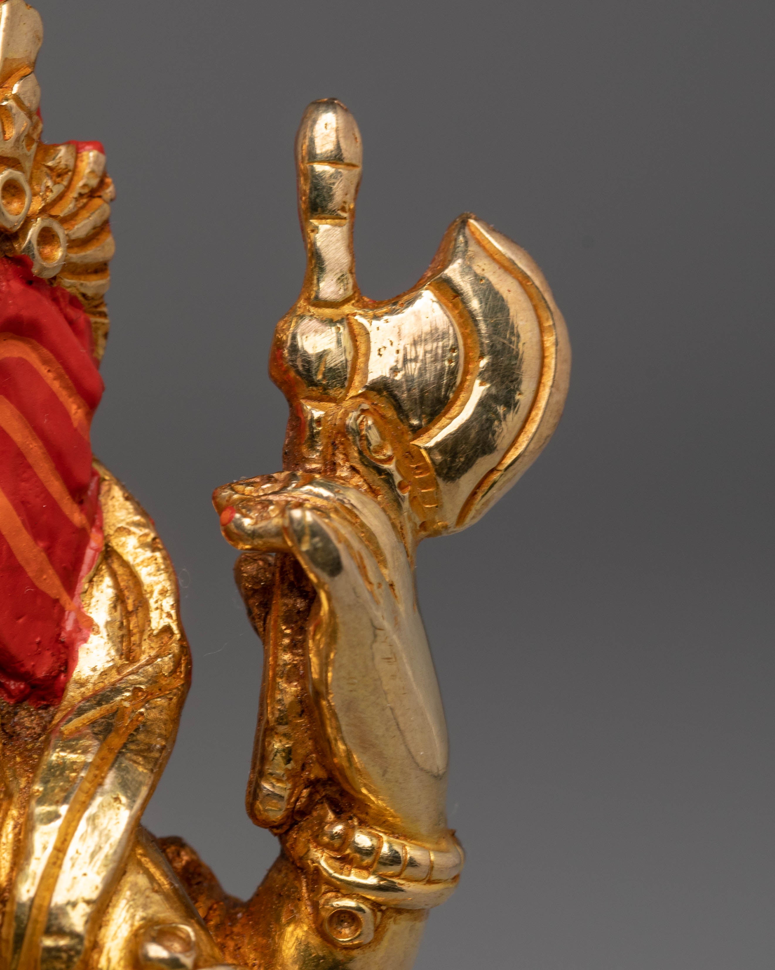 Lord Ganesha Statue for Altars | Gold Plated Copper Figurine