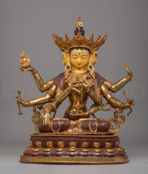 Handcrafted Namgyalma Copper Statue