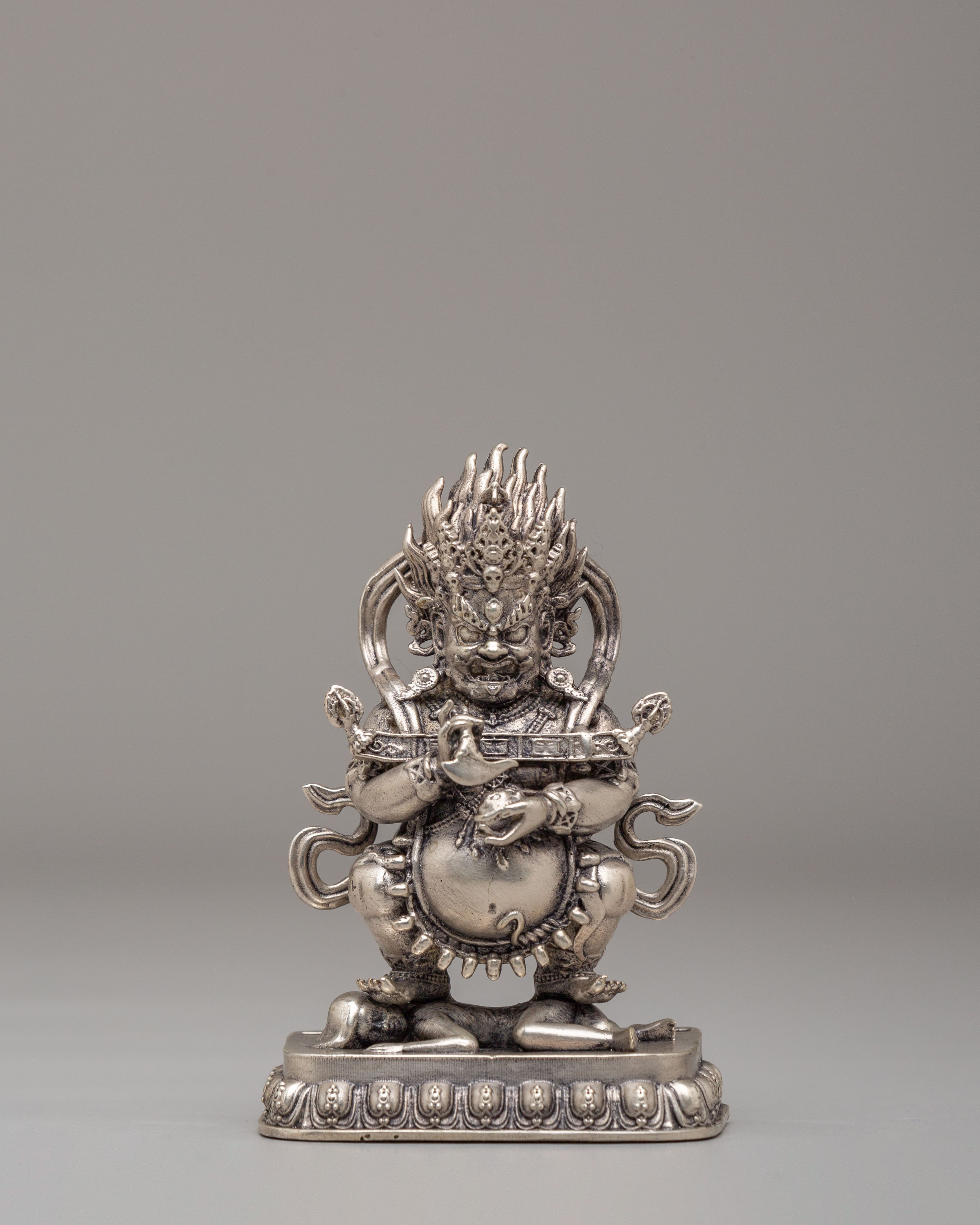 Machine-Made Sakya Mahakala Sculpture | Symbolizing Protection and Strength