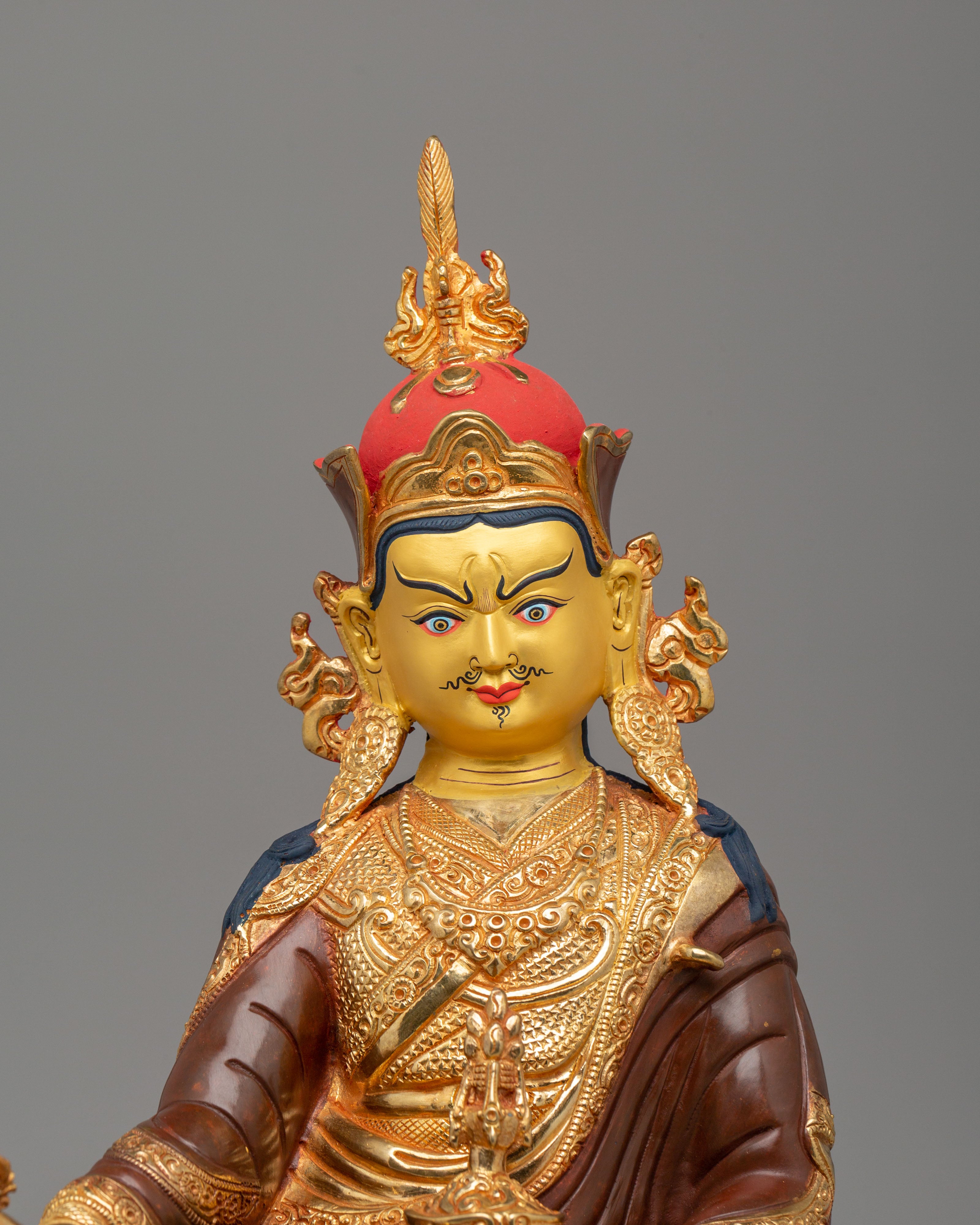 Padmasambhava Guru Rinpoche Figurine | Tibetan Buddhist Statue for Spiritual Decor