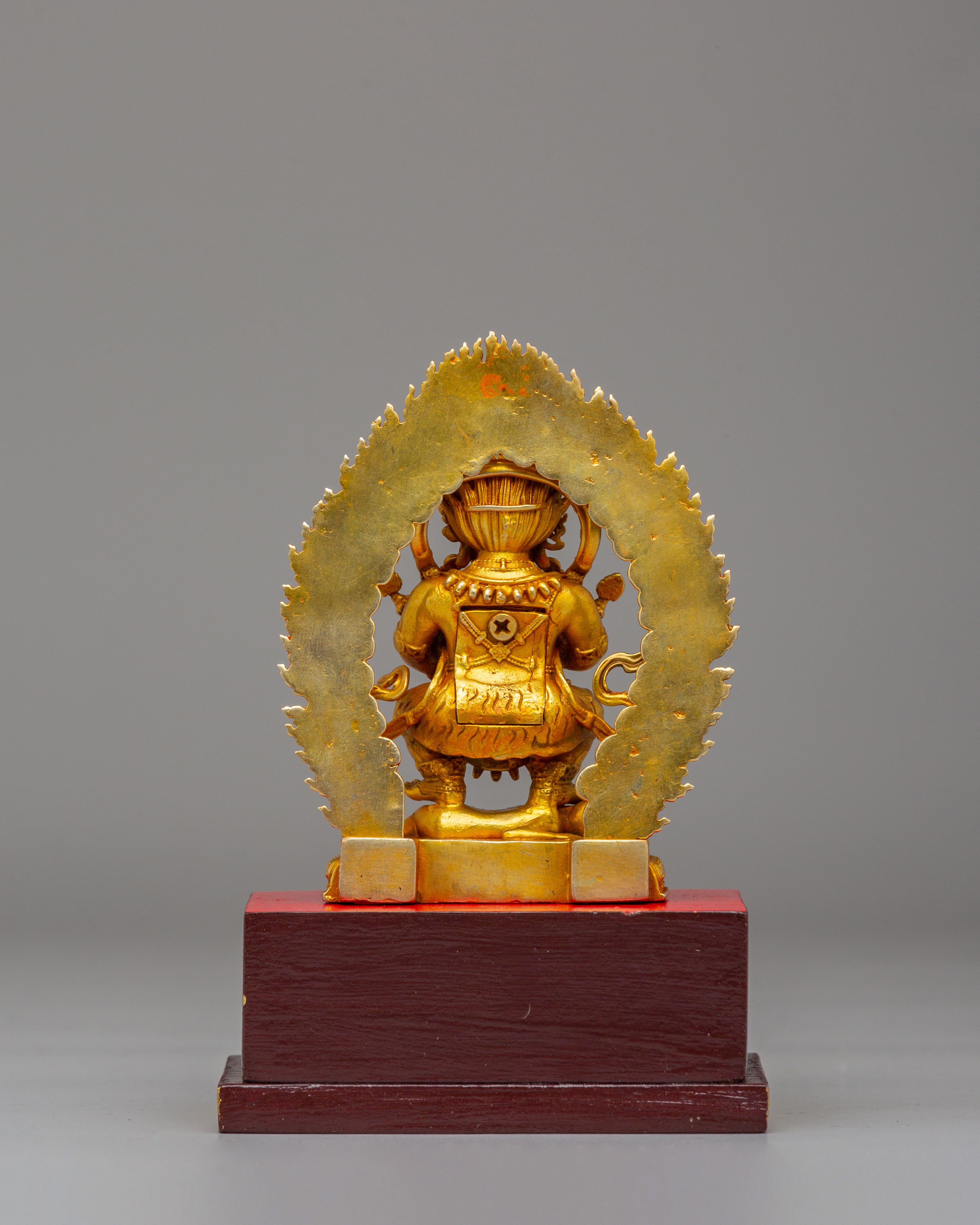 Traditional Shakya Mahakala Statue | Tibetan Buddhist Protector Sculpture