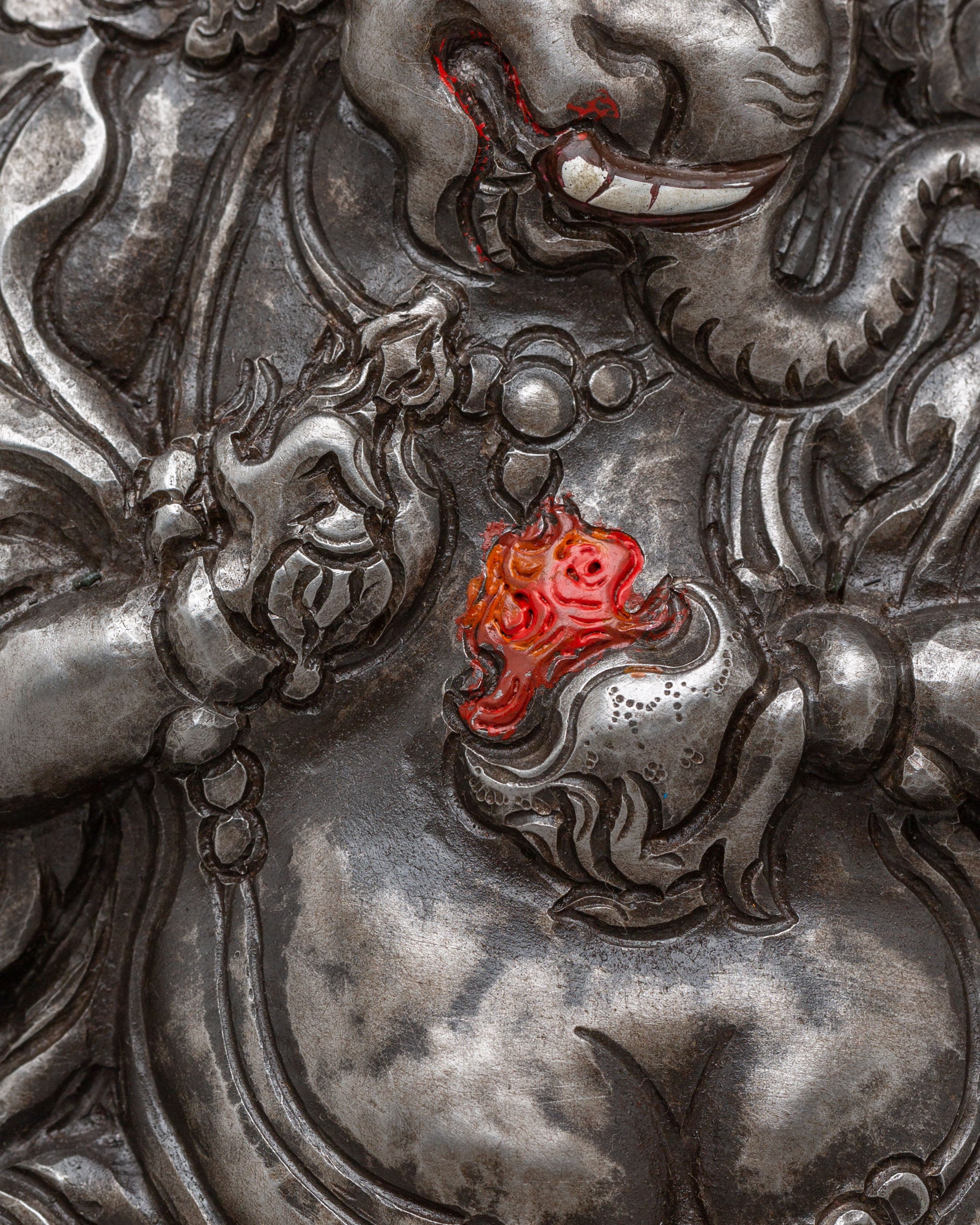 12 Armed Maha Rakta Ganesha Wall Hanging | Spiritual Home Decor