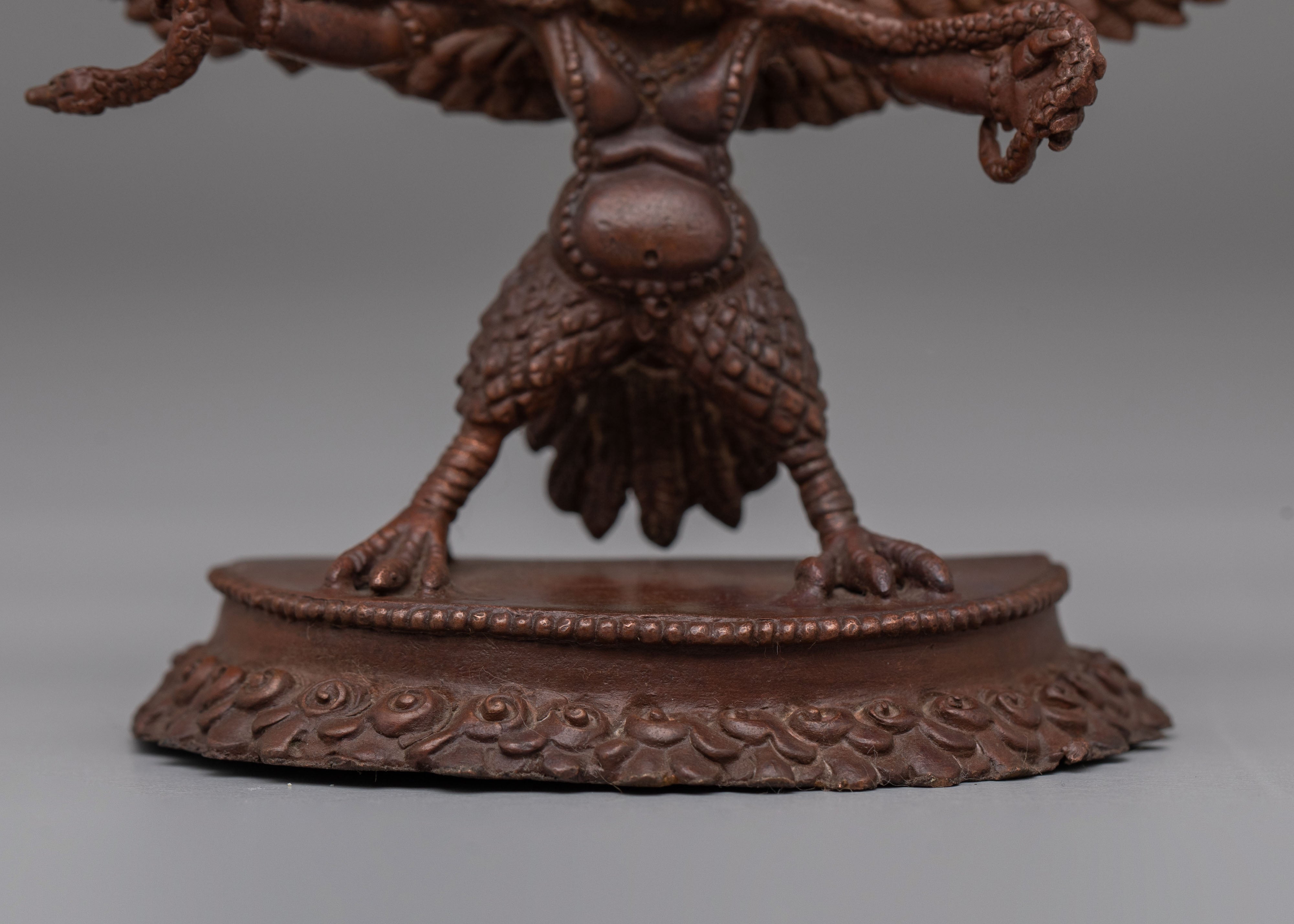 Tibetan Sacred Garuda Statue | Mythical Bird Deity of Wisdom and Protection
