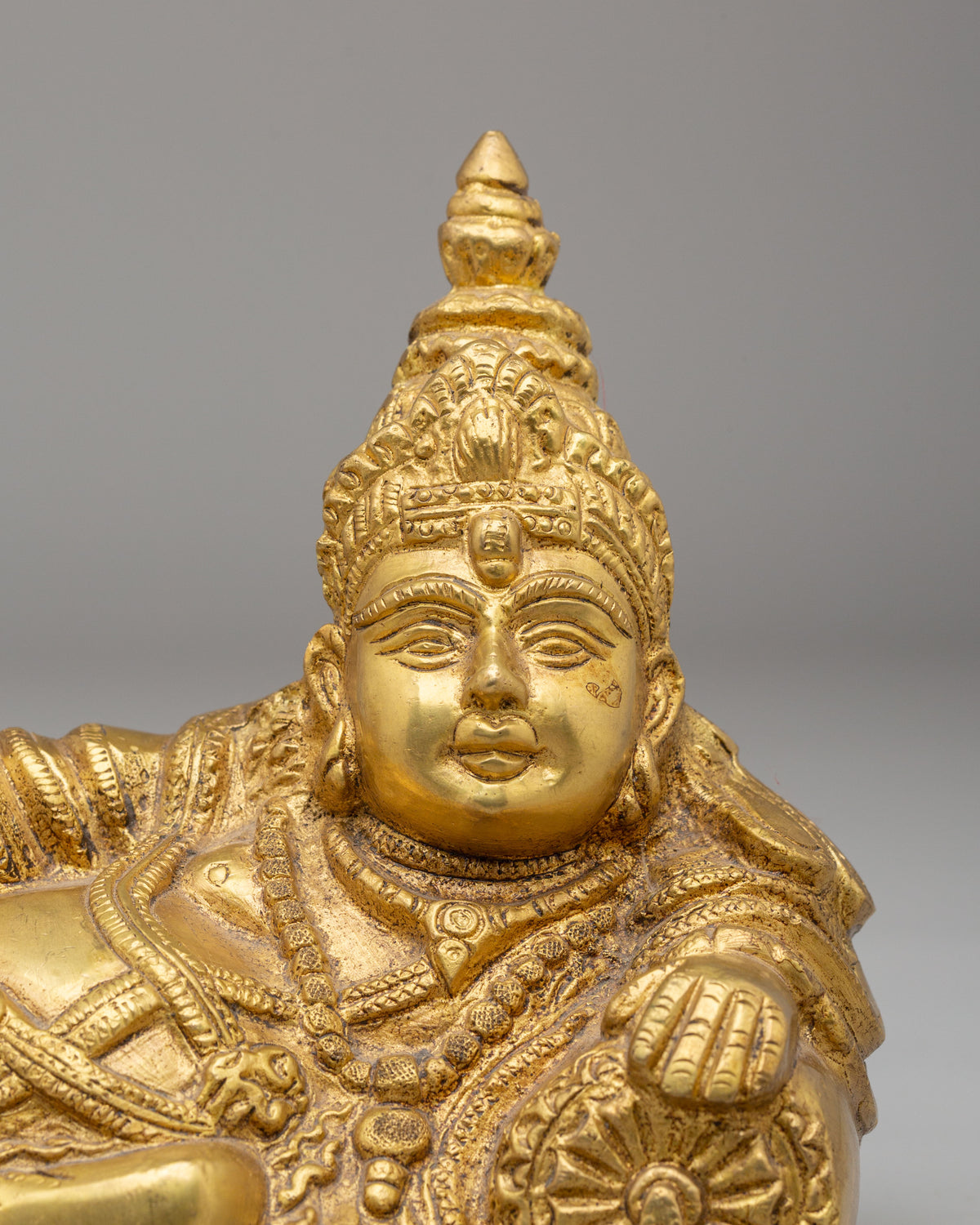 Tibetan Lord Kubera Sculpture | Brass God of Wealth and Prosperity