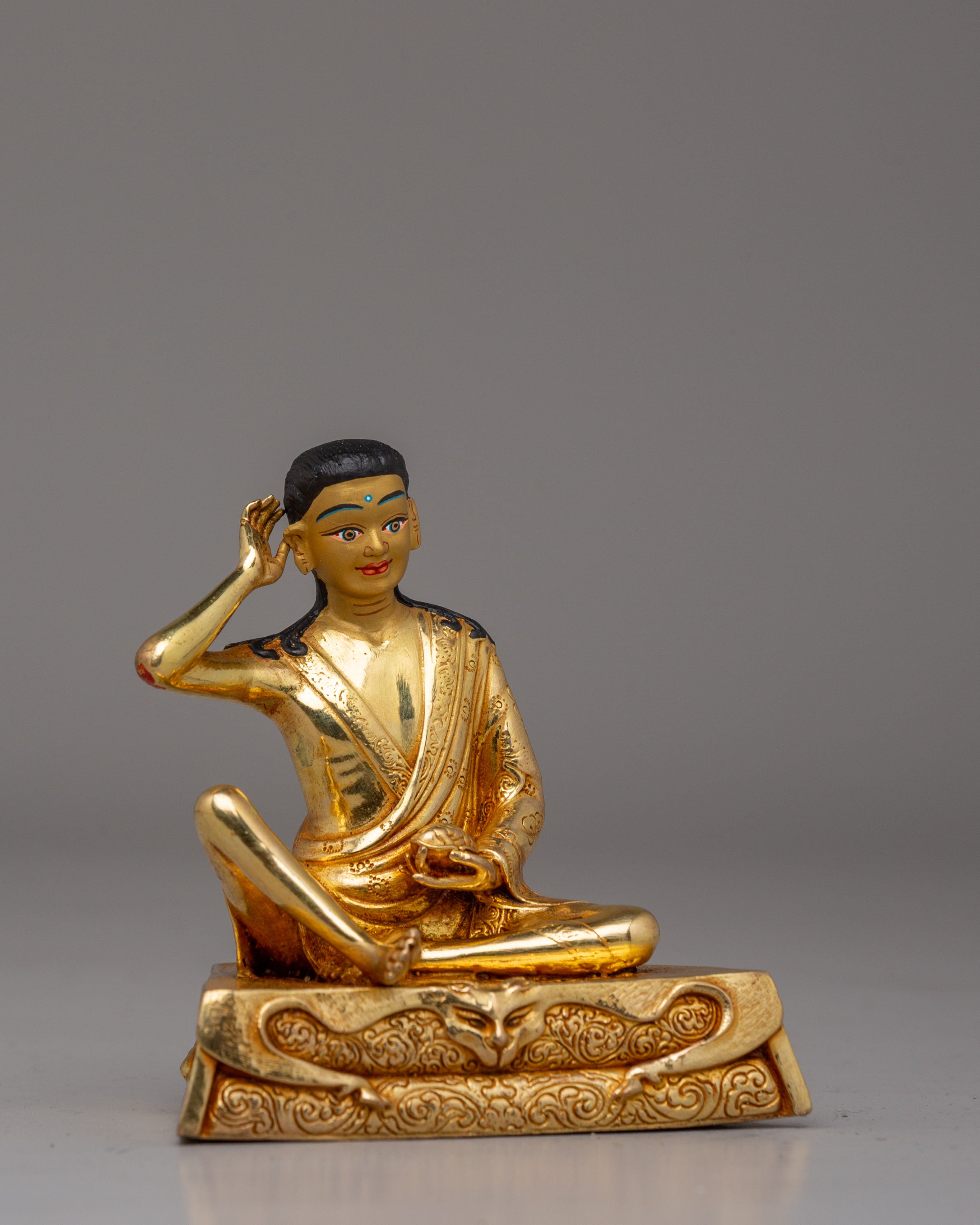 Sacred Milarepa Buddhist Master Statue | Tibetan Yogi Sculpture