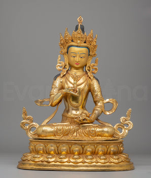 Handcrafted Vajrasattva Statue for Altar | Tibetan Buddhist Artwork