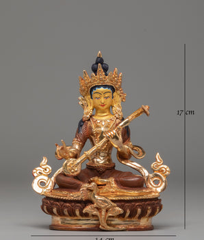 Saraswati Statue: The Goddess of Wisdom | Ideal for Sacred Shrine