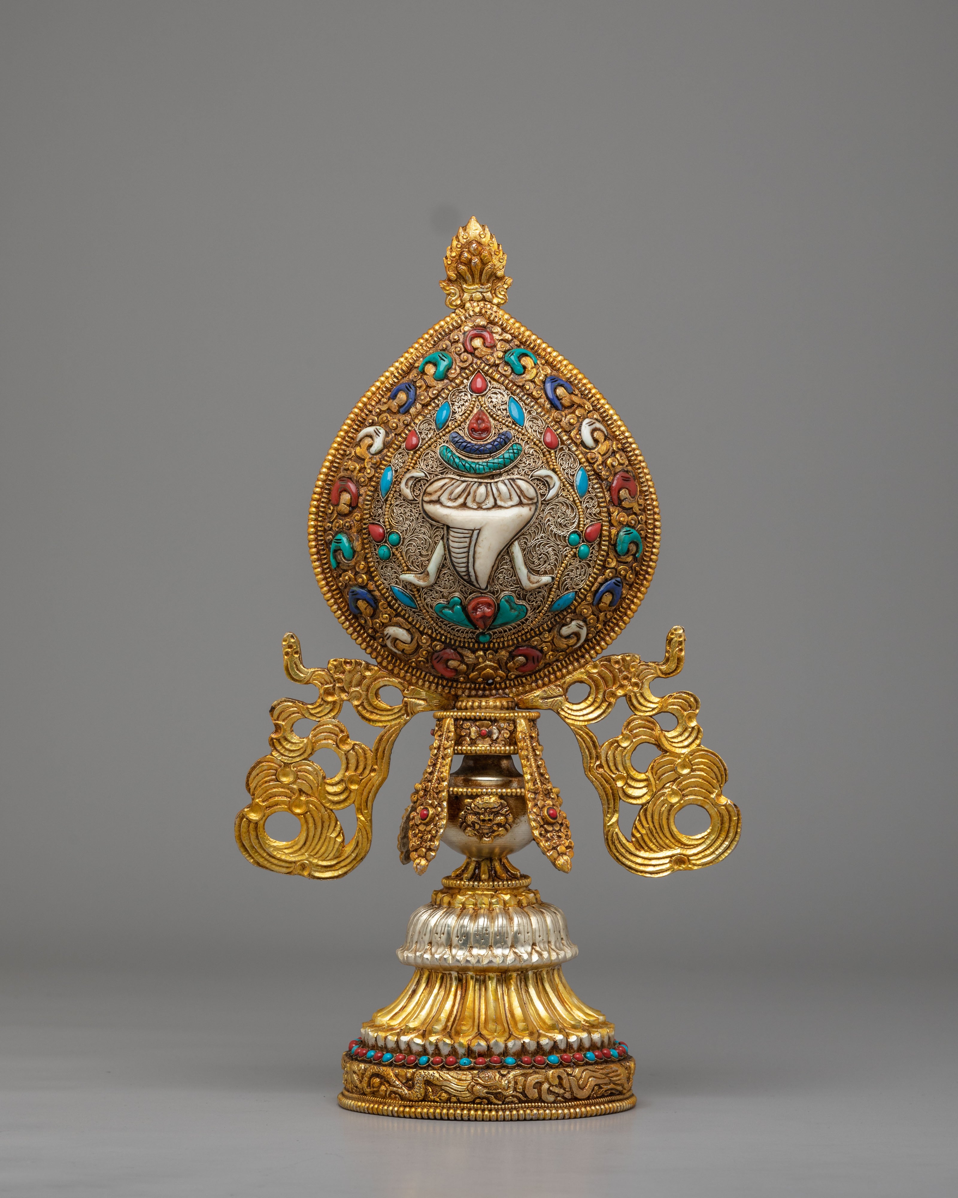 Ashtamangala Buddhist Symbol Set | Traditional Ritual Artwork