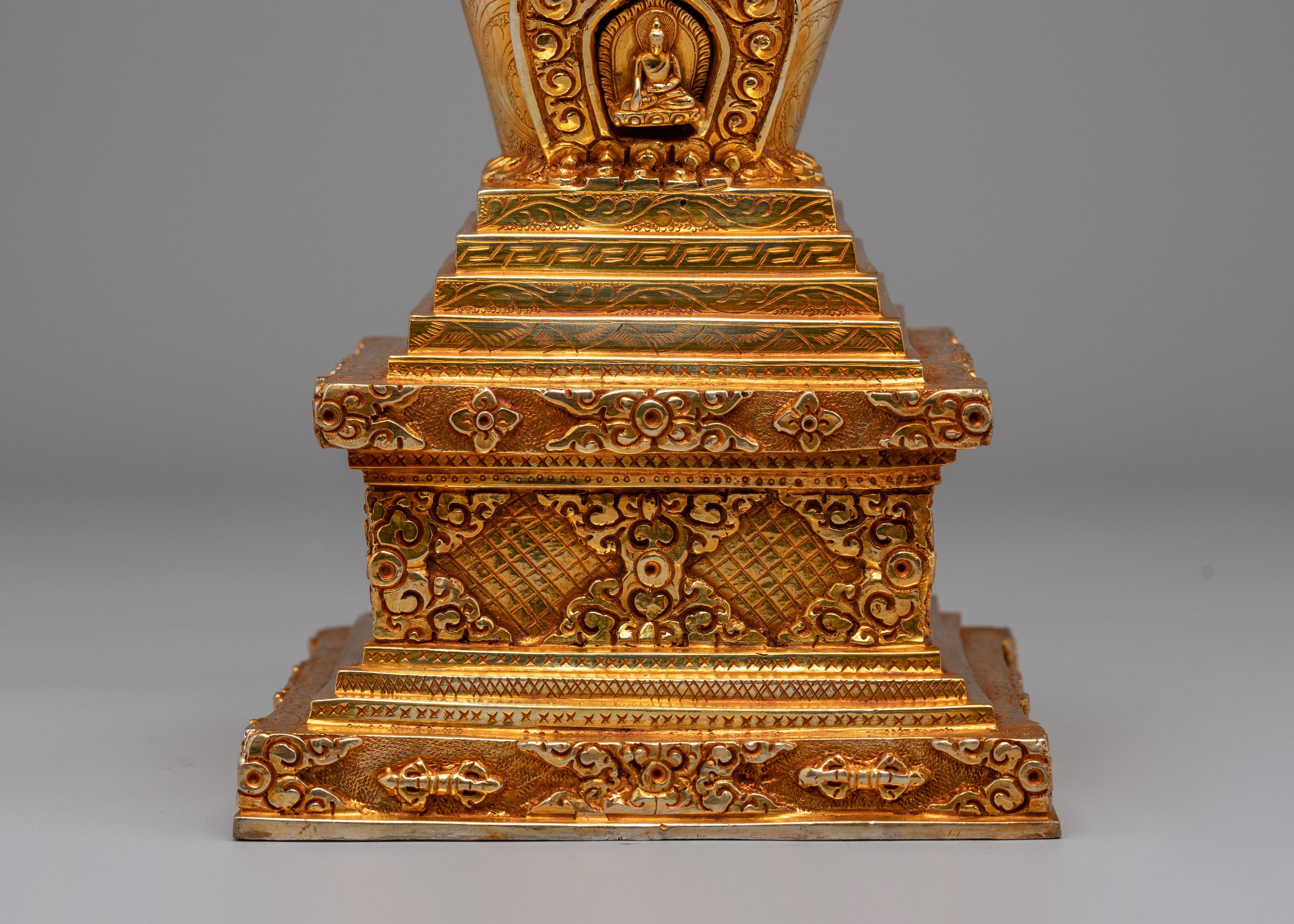 Handmade Stupa For Buddhist Monument | Tibetan Ritual Artifact