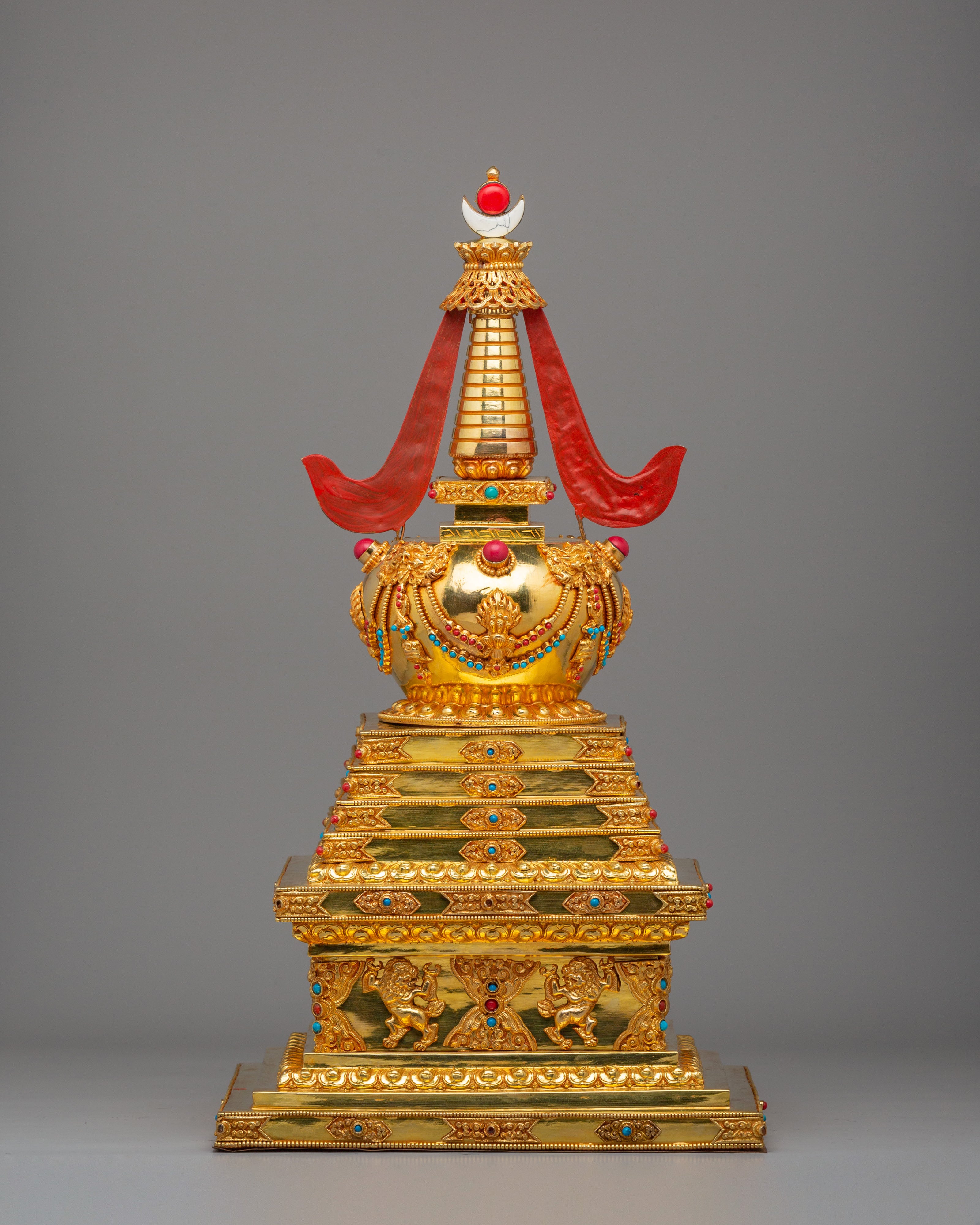Handmade Altar Buddhist Enlightenment Stupa | Symbol of Wisdom and Inner Peace