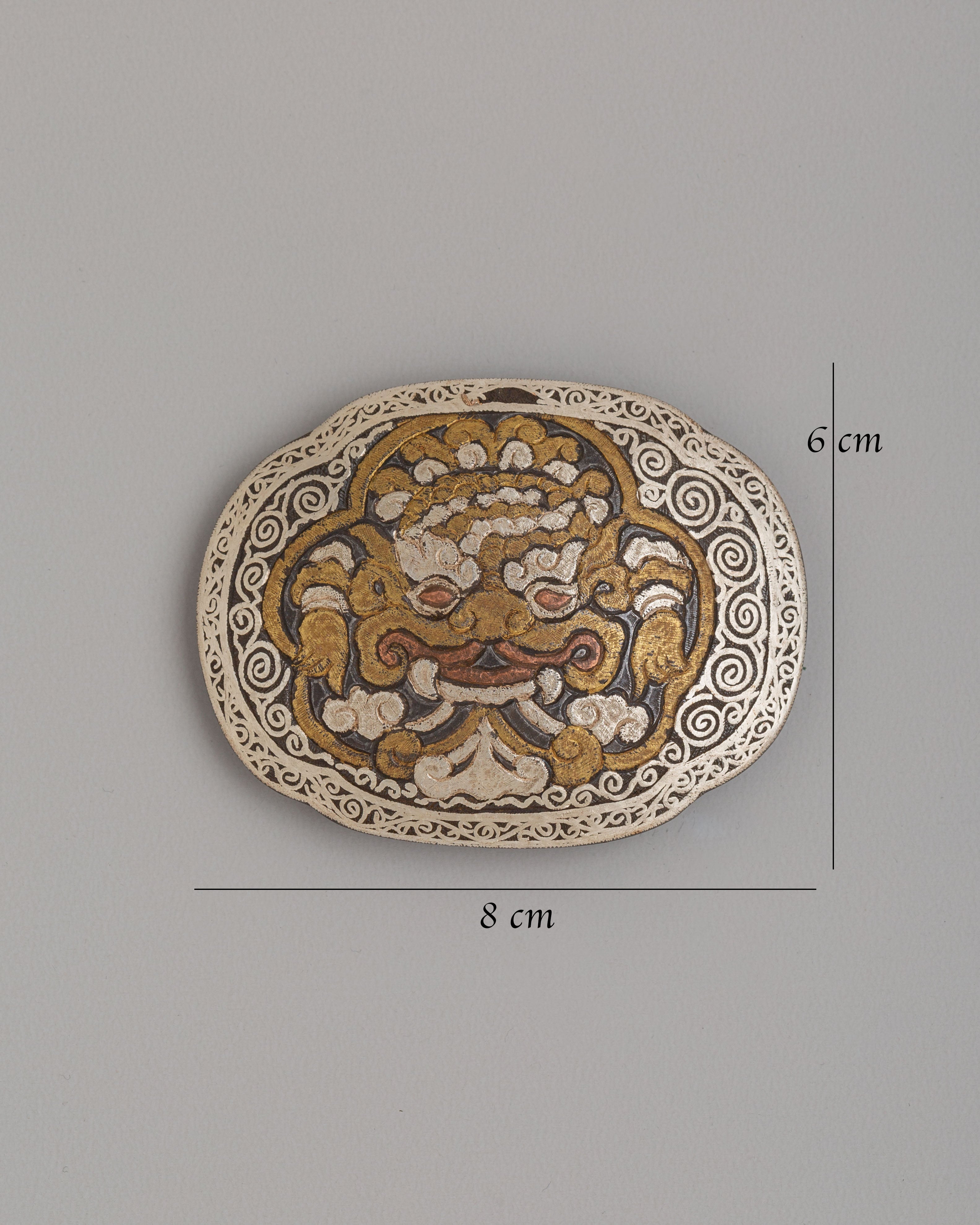 Traditional Dragon Belt Buckle | Iron Silver Brass Accessory