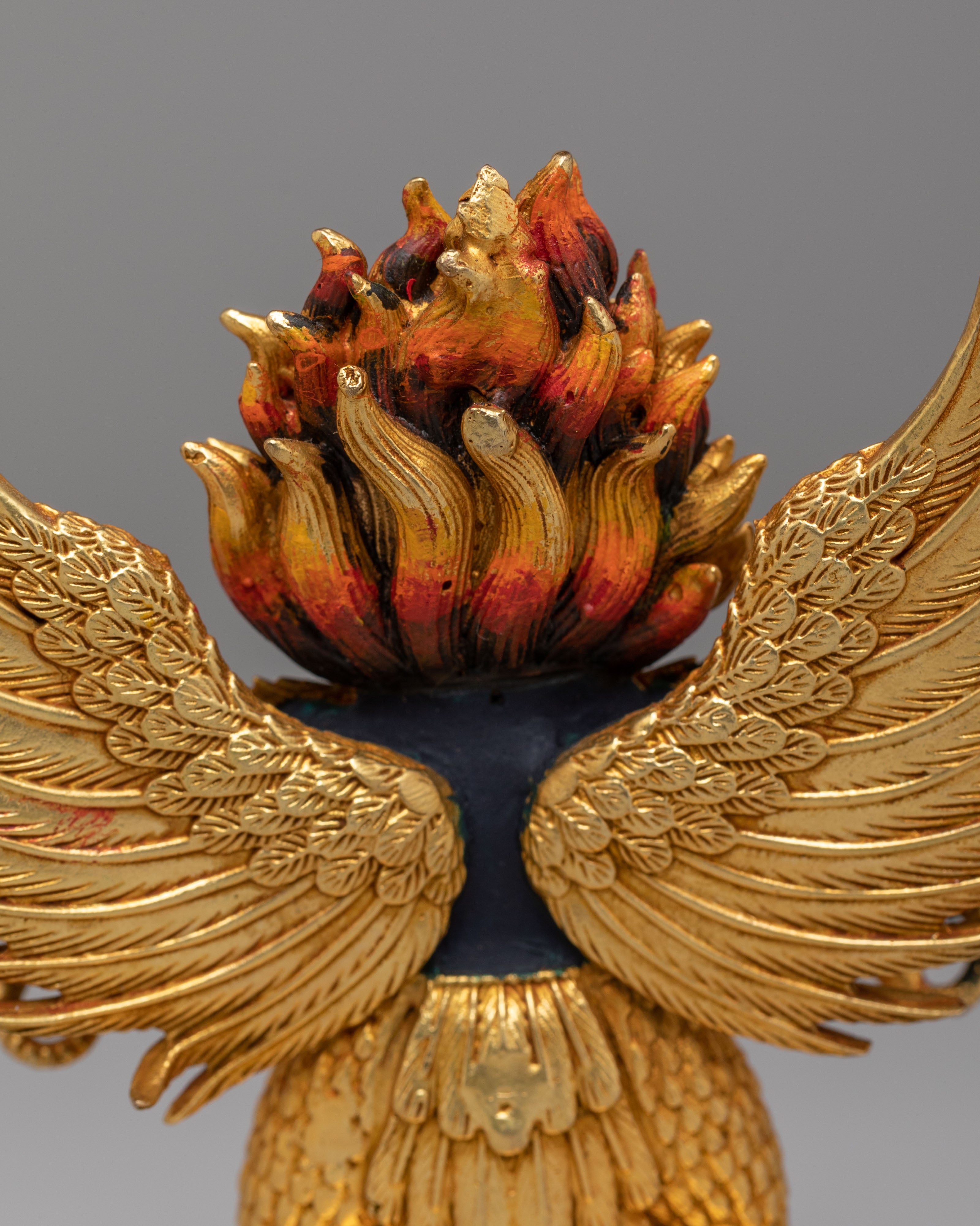Handcrafted Ritual Garuda Statue | Mythological Bird Deity Sculpture