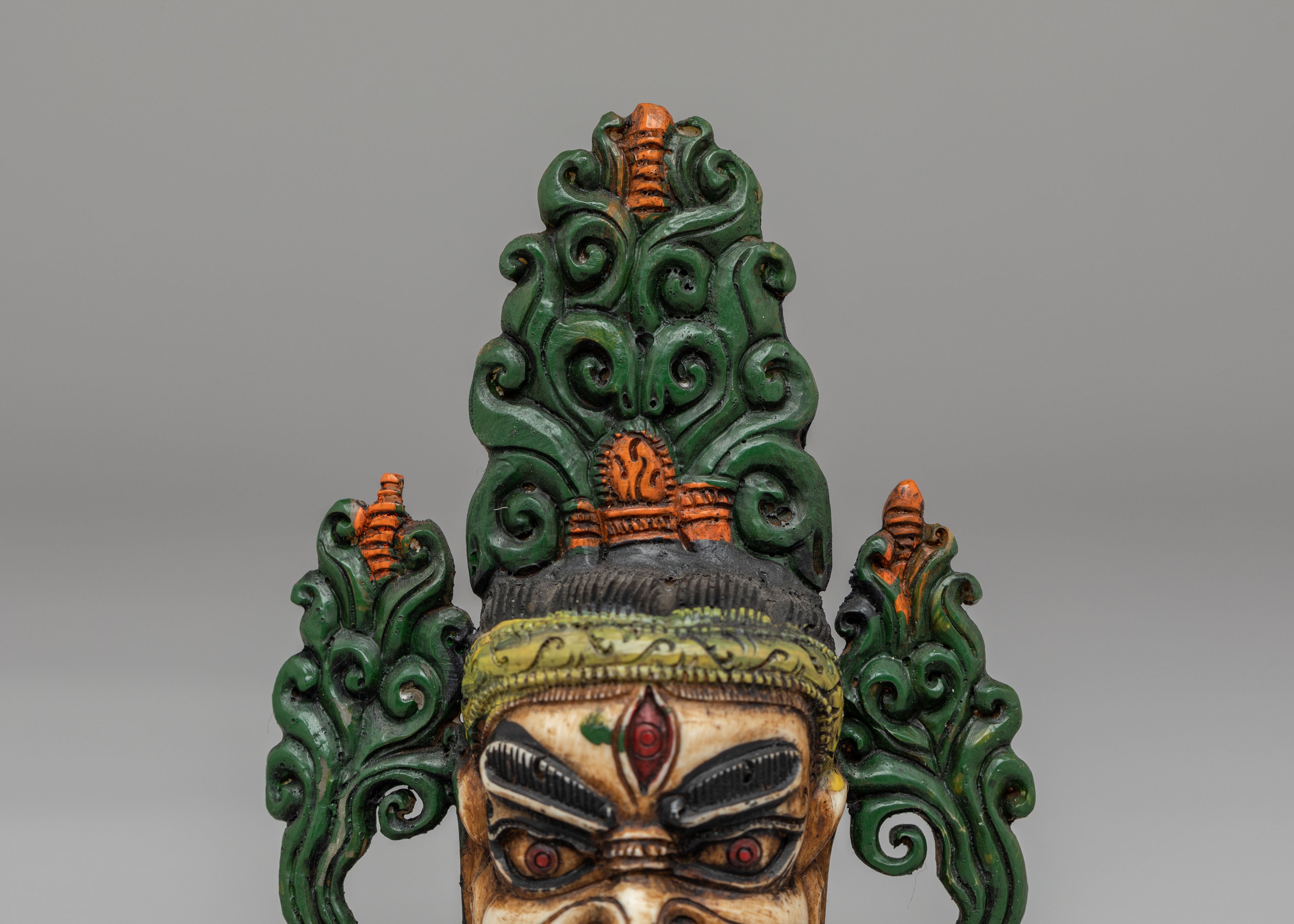 Handcrafted Mahakala Head | Tibetan Art