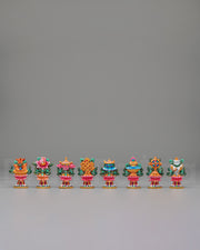 Ceremonial 8 Auspicious Symbols Sculpture 