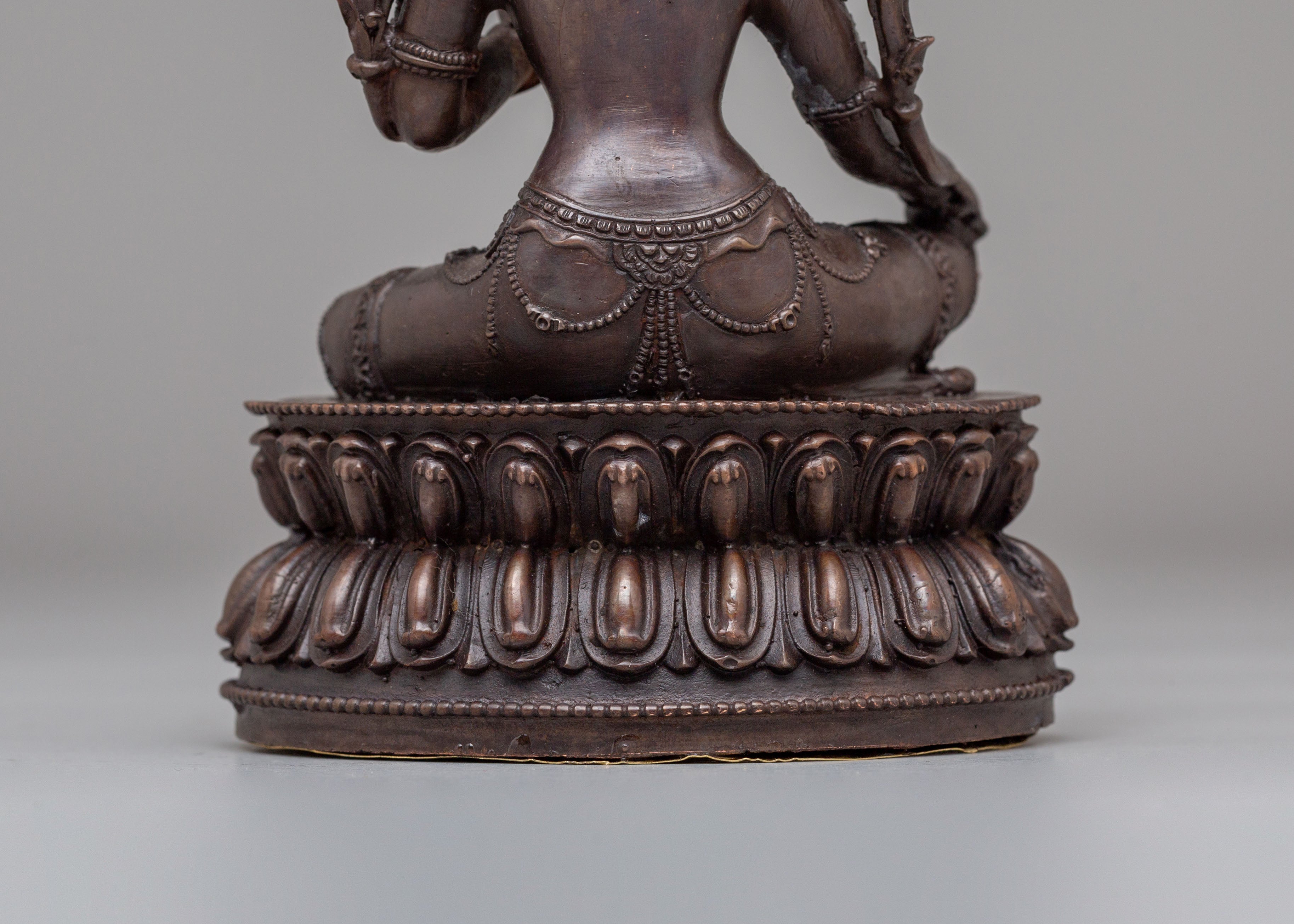 Spiritual Green Tara Altar Statue | Tibetan Buddhist Deity