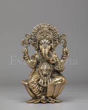 Traditional Ganesh Altar Sculpture