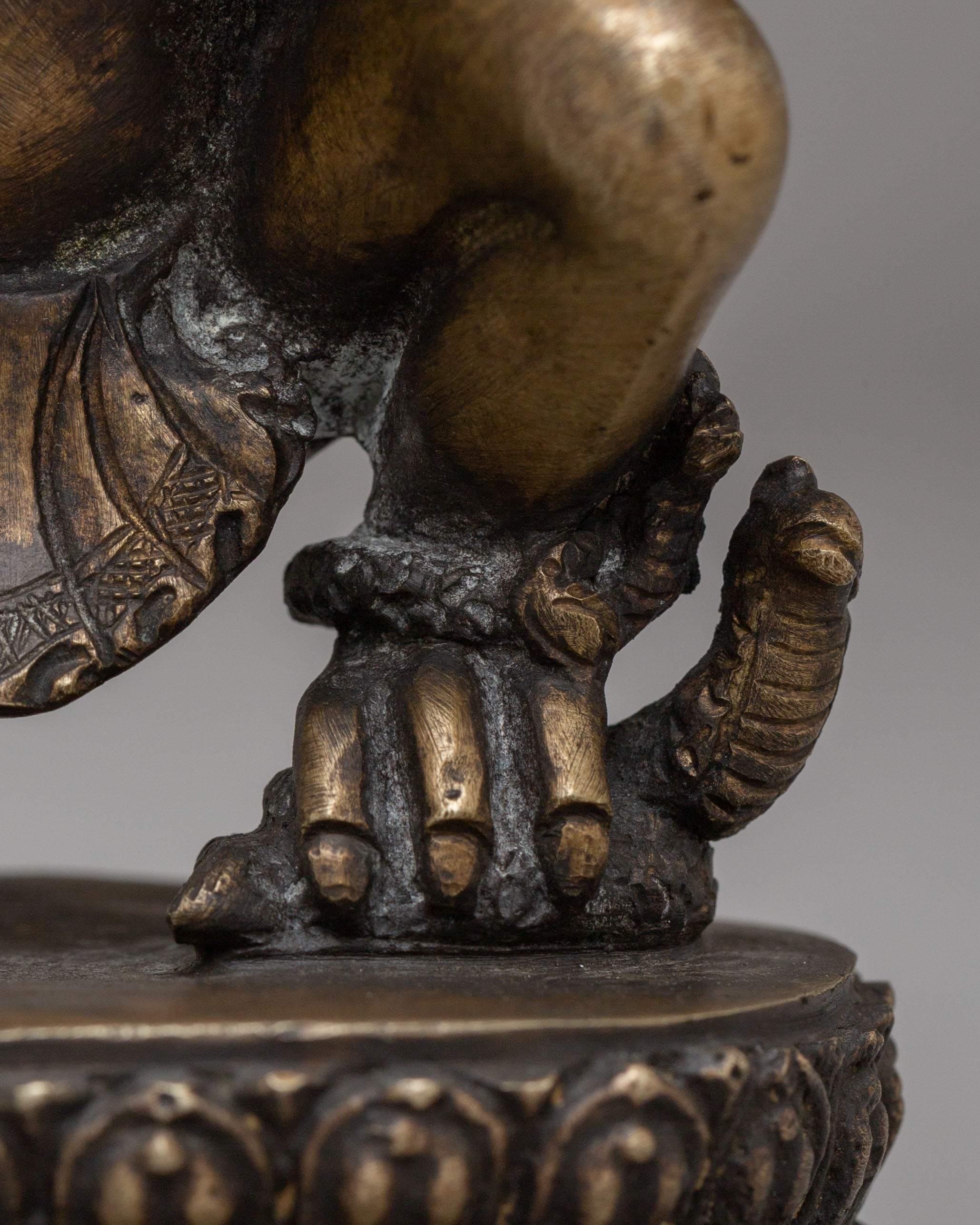 Protective Garuda Deity Statue | Handcrafted Bronze Sculpture for Spiritual Home Decor