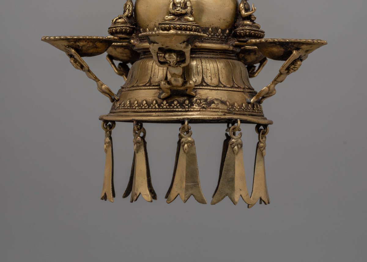 Traditional Hanging Stupa Dalucha | Tibetan Spiritual Decor