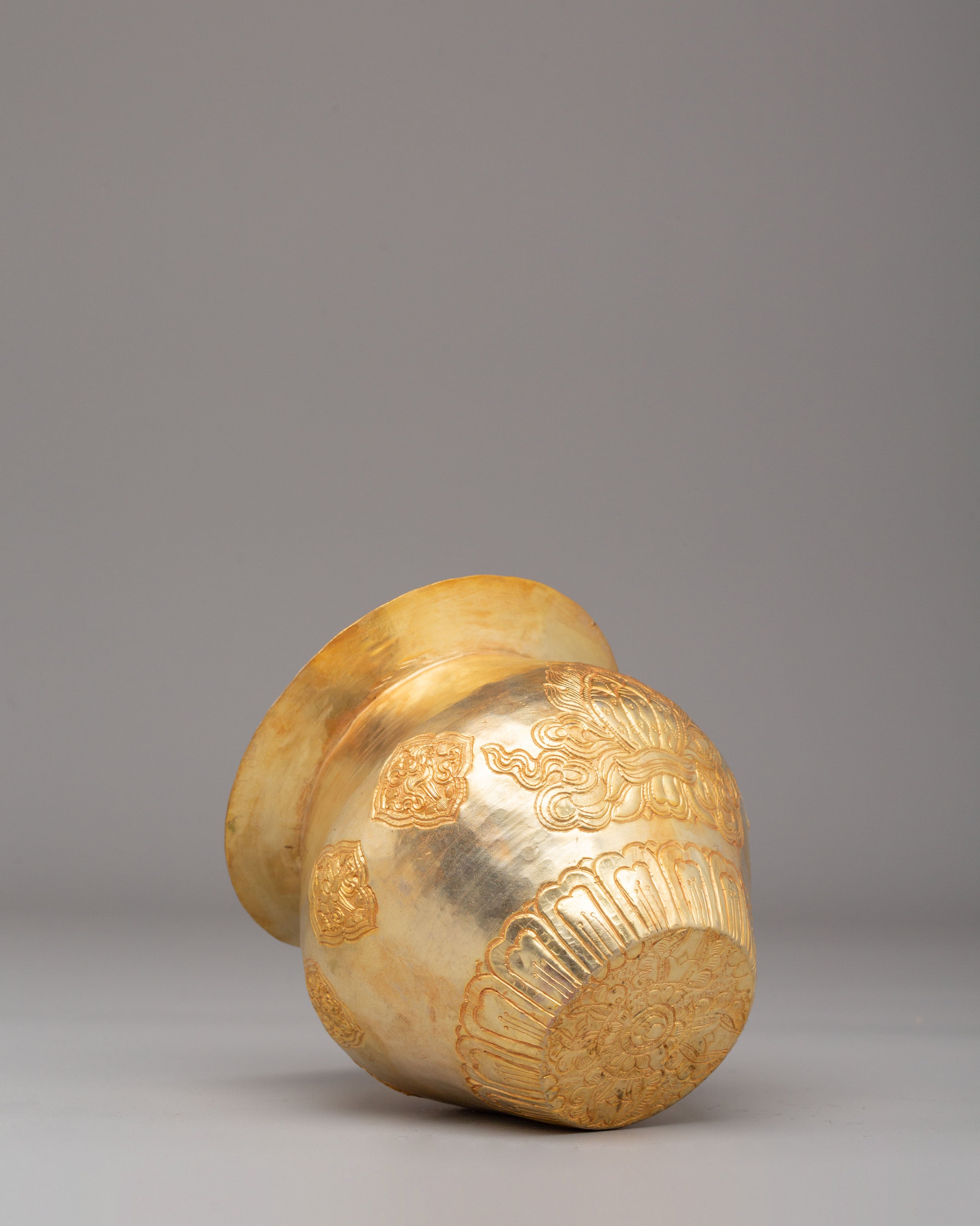 Traditional Himalayan Kalash | Copper Sacred Offering Vase