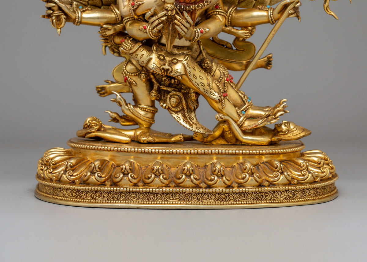 Handmade Altar Vajrakilaya Statue | Wrathful Tibetan Buddhist Deity