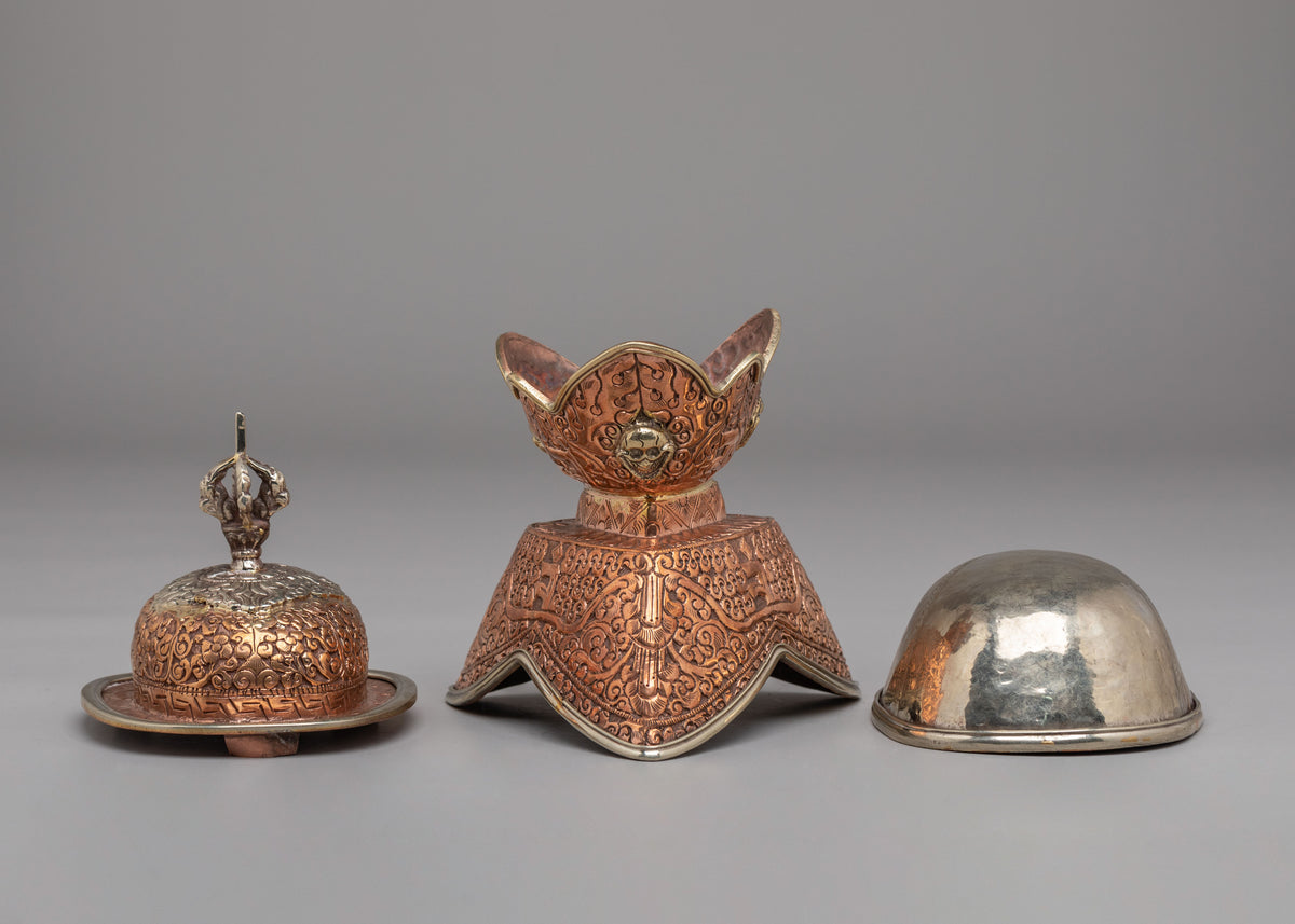 Buddhist Kapala Skull Cup for Ritual Use | Sacred Kapala Skull Cup