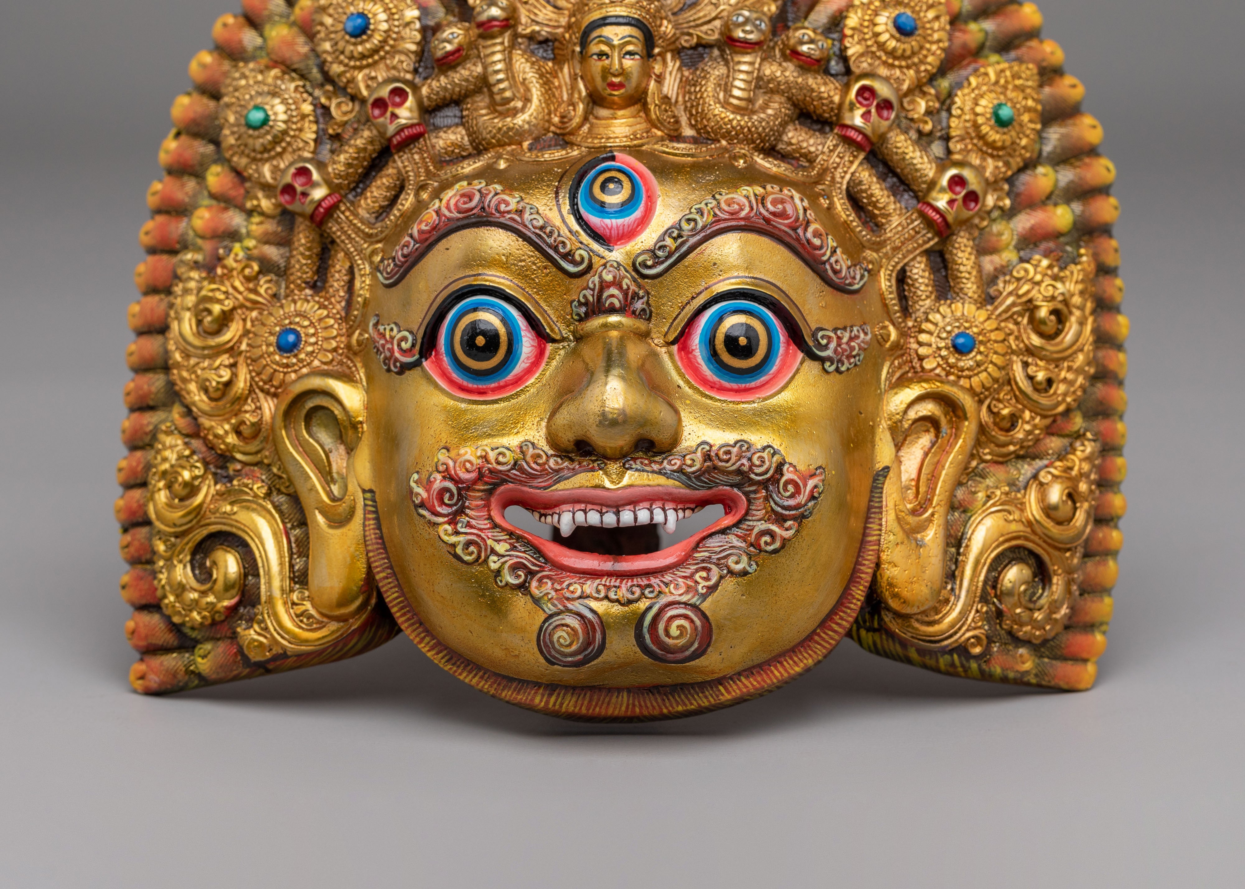Sacred Bhairav Mask | Spiritual Decor