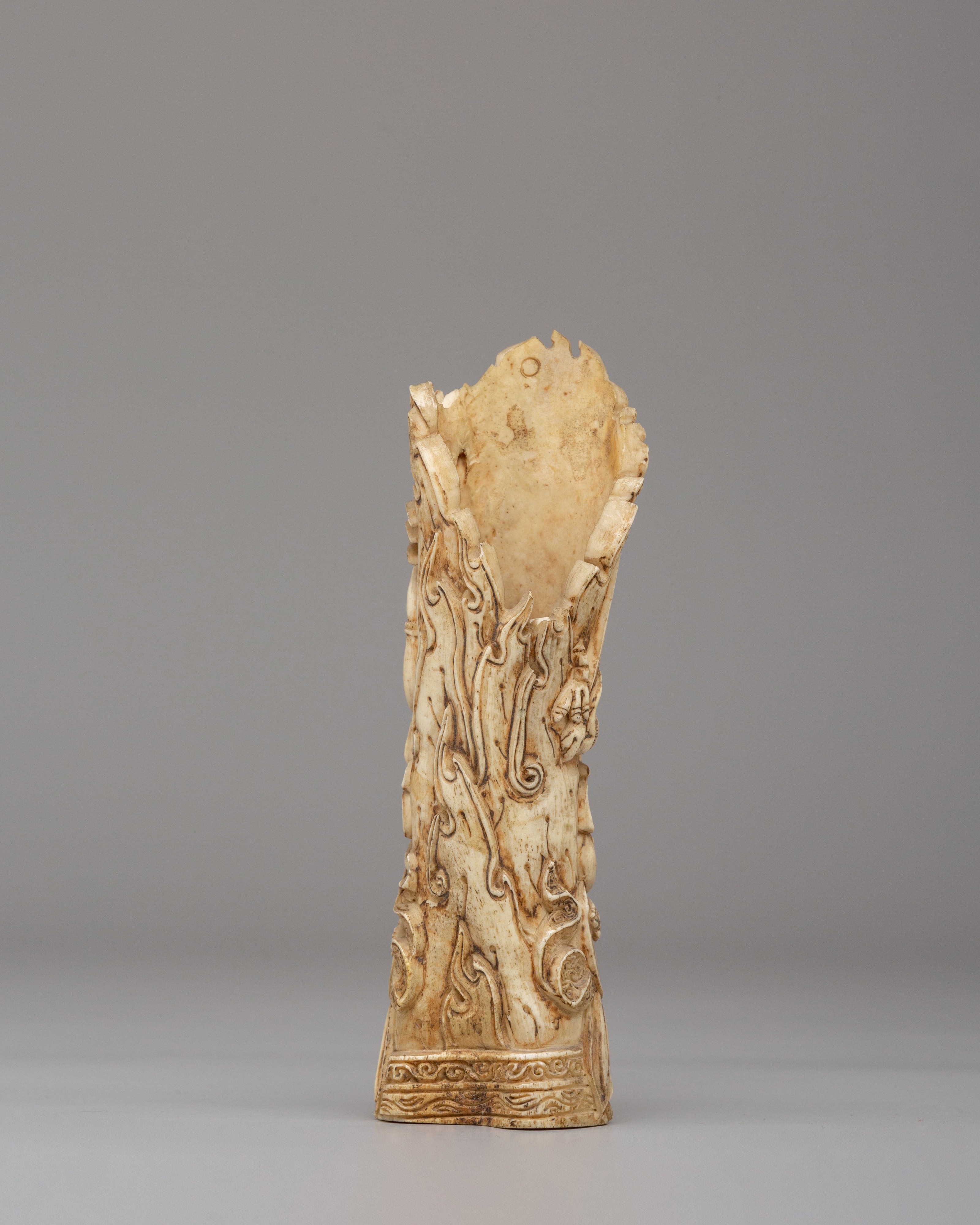 Sacred Bone Mahakala Sculpture | Perfect for Spiritual Decor