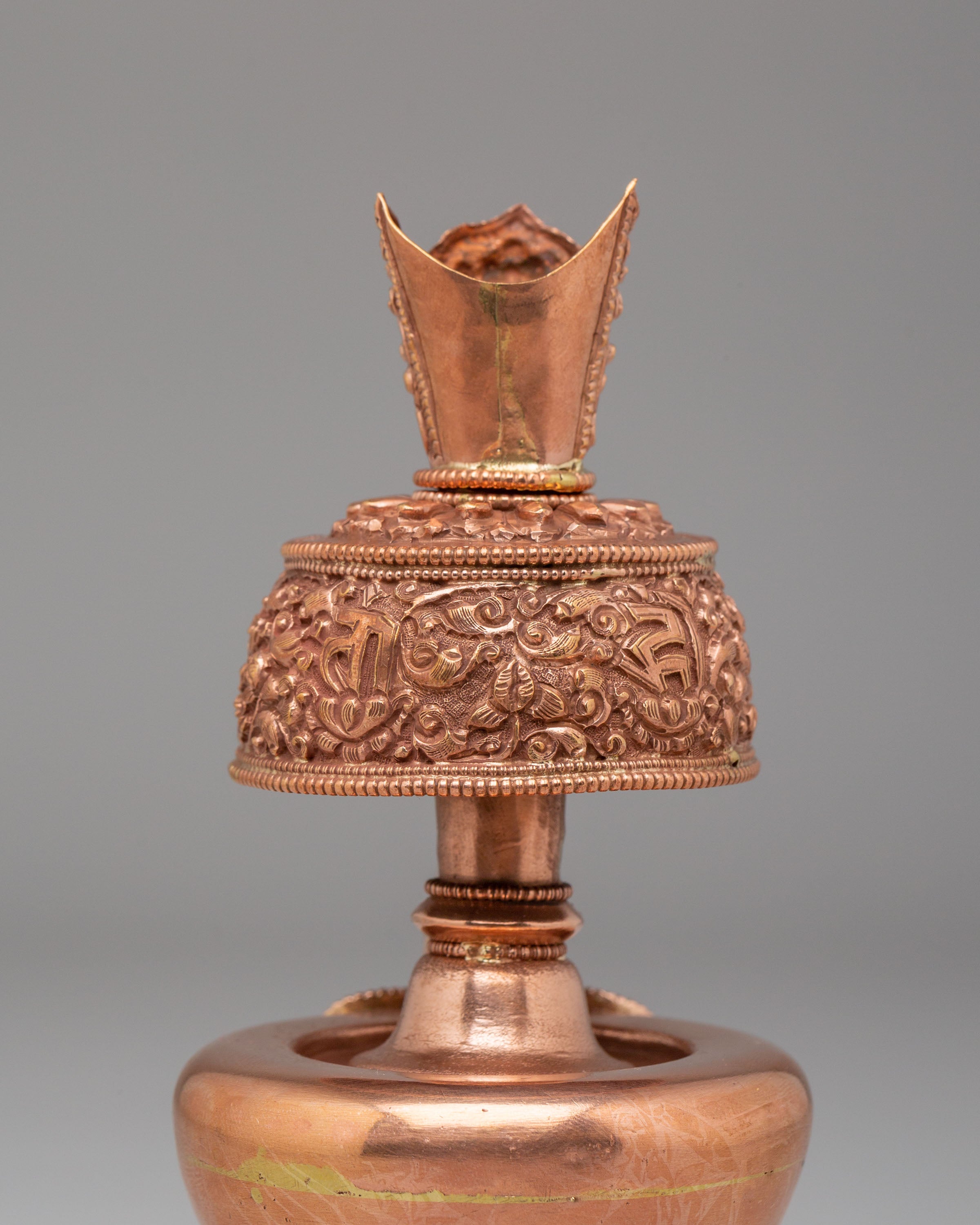 Traditional Bhumba Ritual Vessel | Sacred Copper Bhumba for Puja