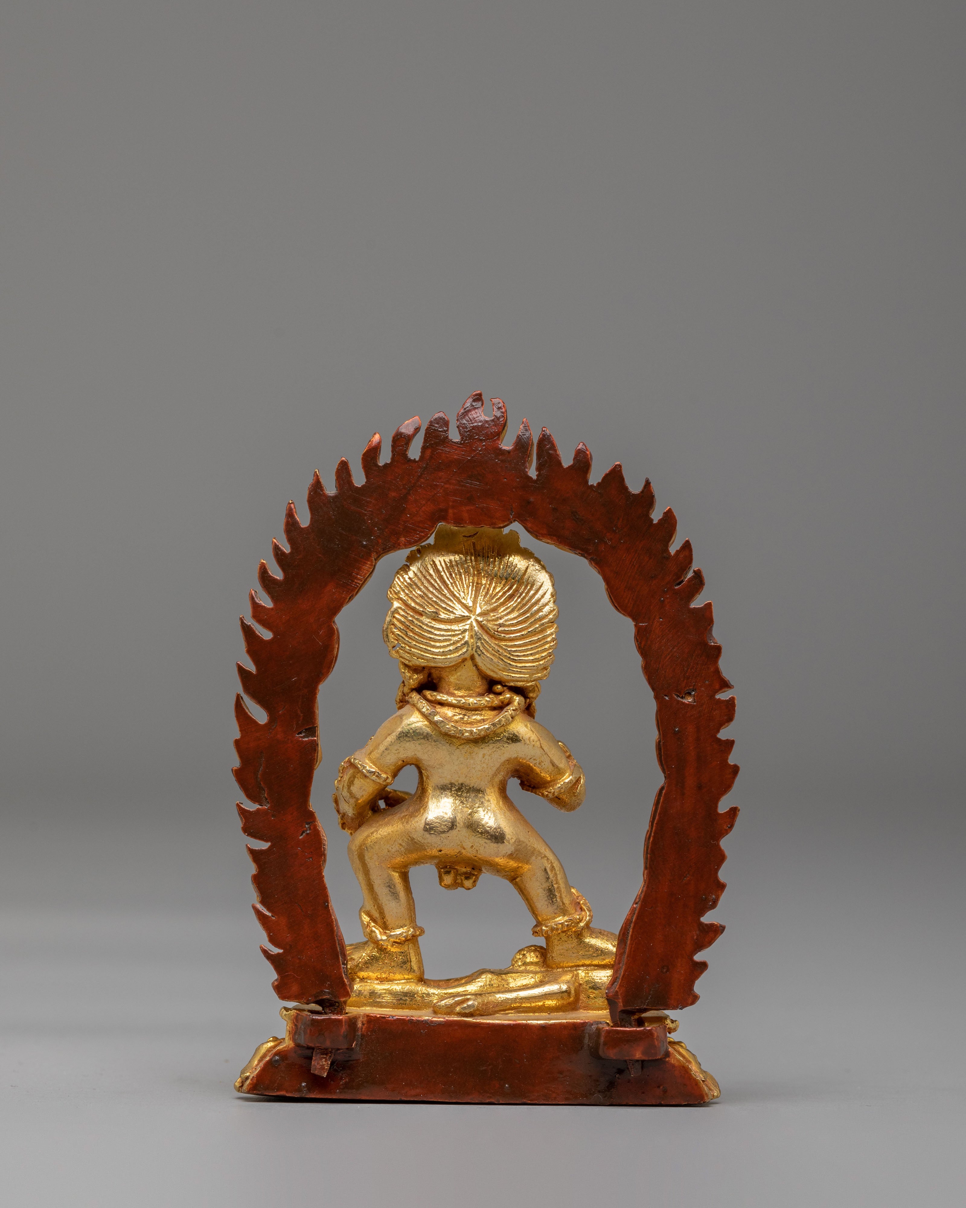 Ceremonial Black Dzambhala Statue | Symbol of Prosperity and Protection