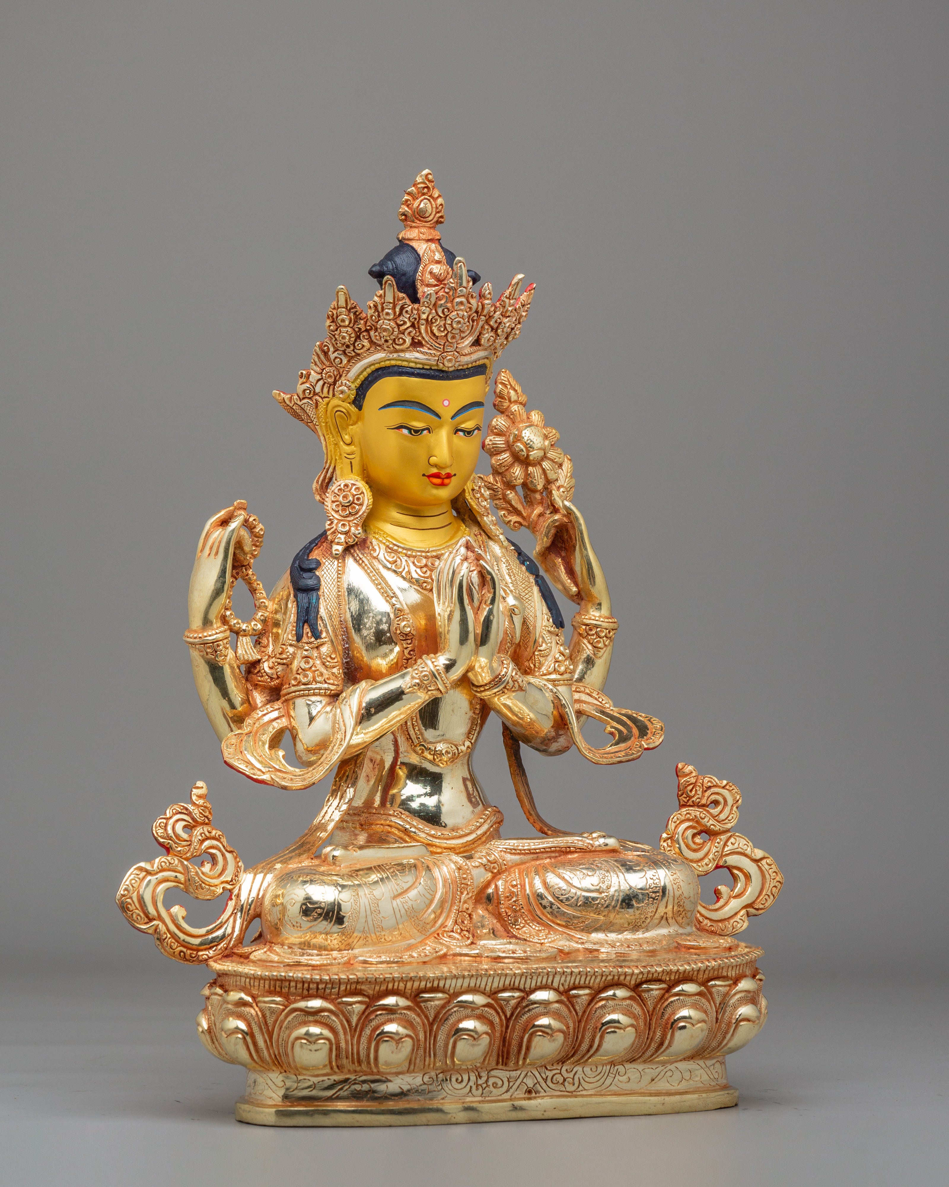 Spiritual Avalokiteshvara Chenrezig Statue | Compassion Deity Figurine