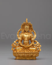 Sacred Amitayus Long Life Buddha Statue