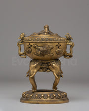 Handmade Incense Burner for Ritual Use