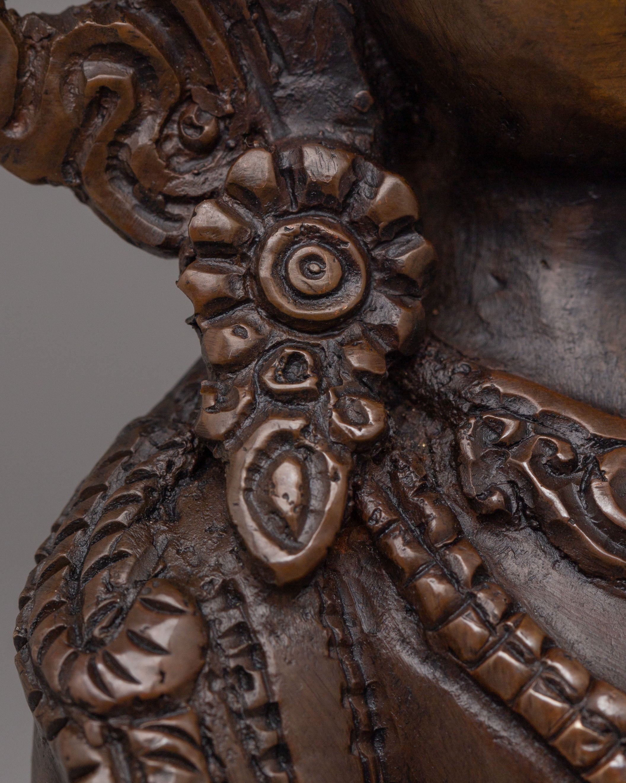 Amitayus Buddha Long Life Statue | Oxidized Copper Body Art