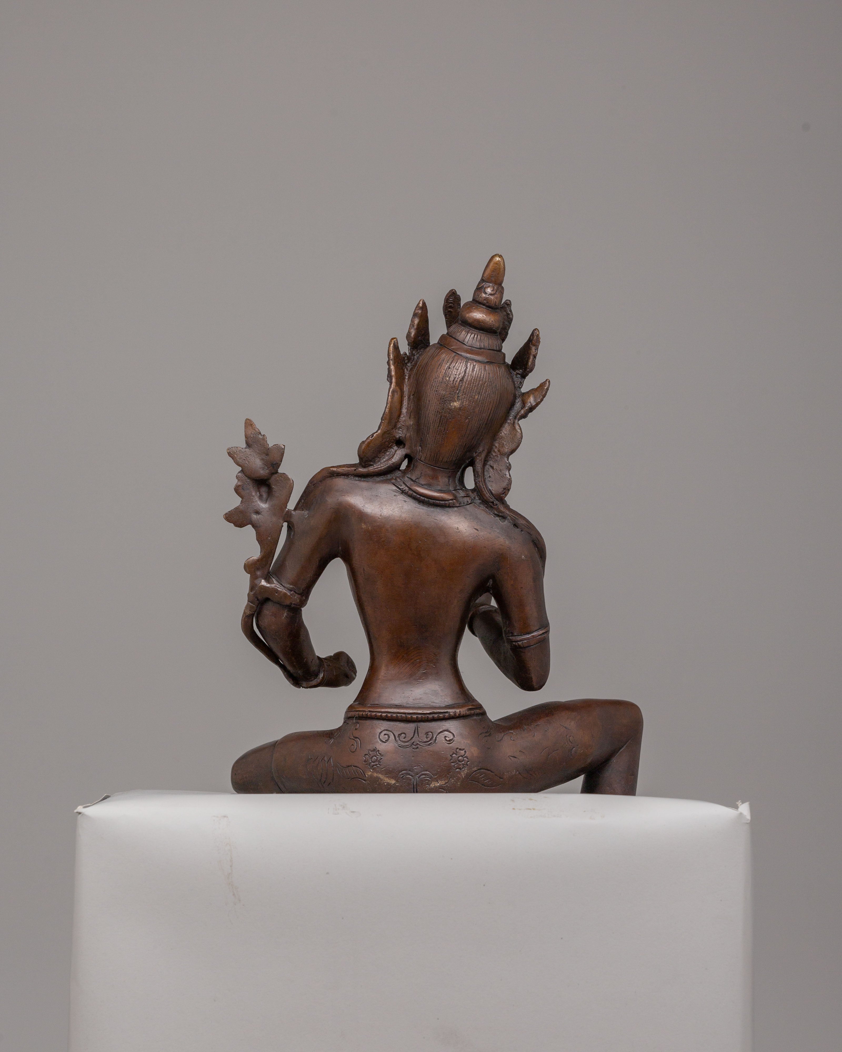 Divine Green Tara Statue | Tibetan Protector Bodhisattva