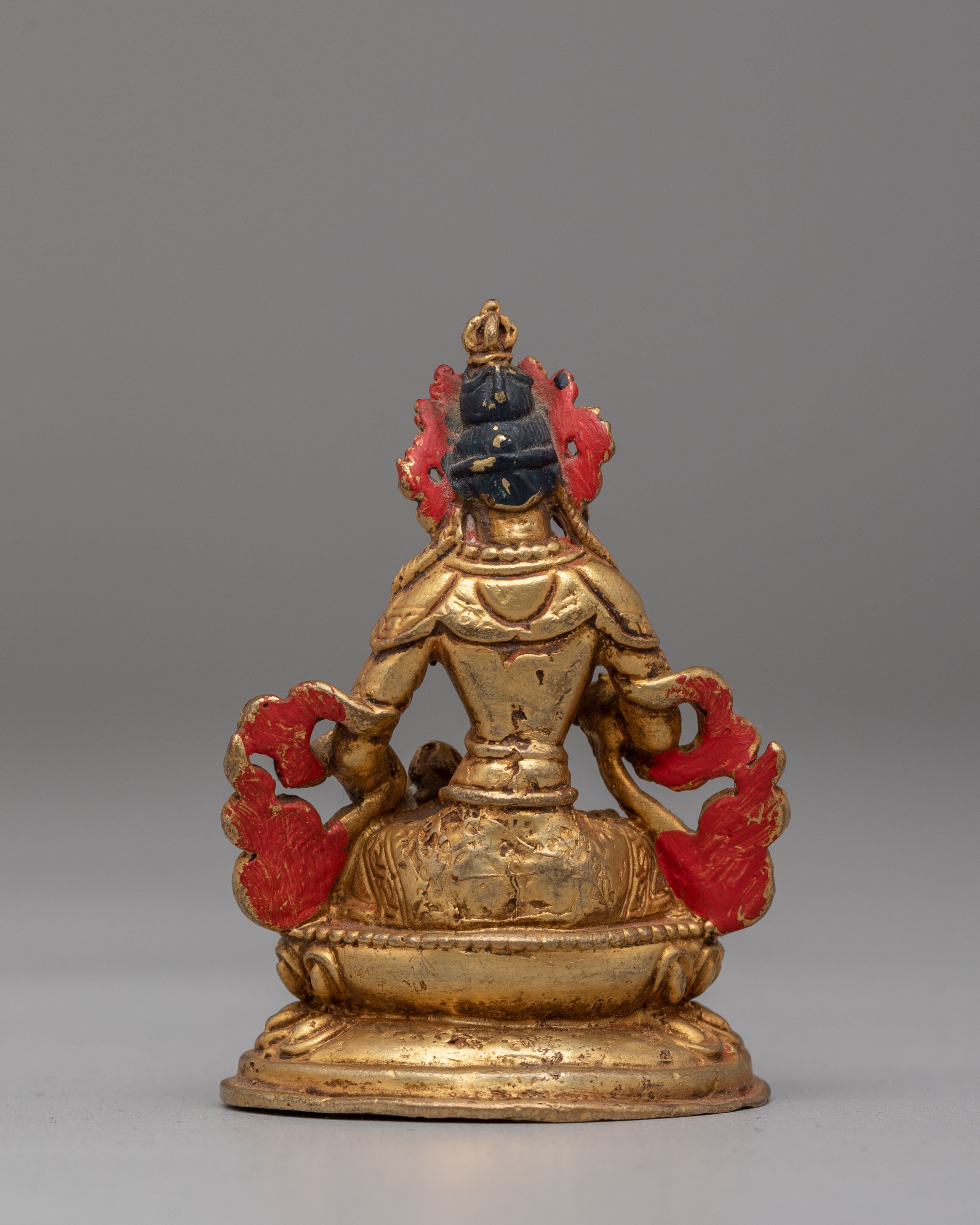 Traditional Altar Vajrasattva Statue | 24K Gold Plated Copper Buddhist Deity Figurine