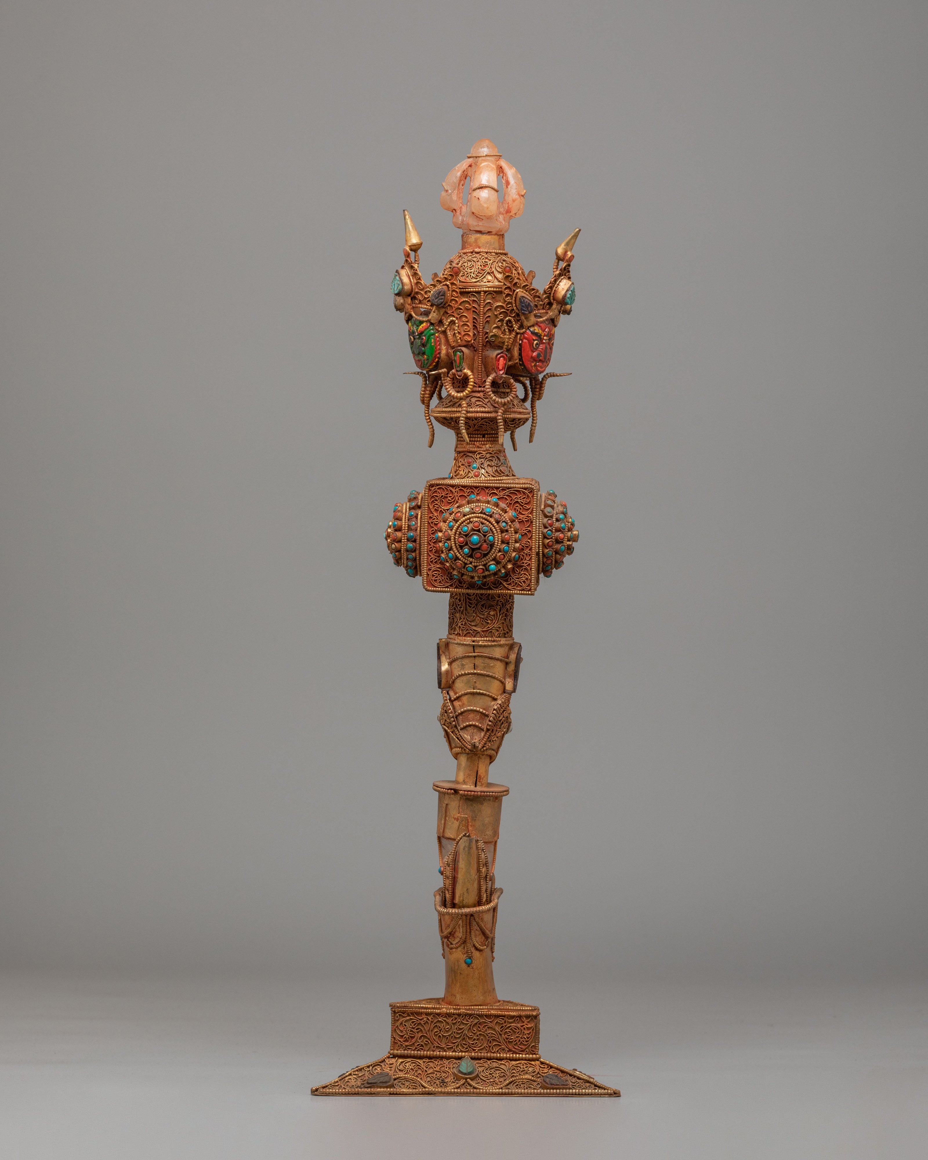 Handmade Buddhist Phurba for Ritual | A Sacred Symbol of Protection