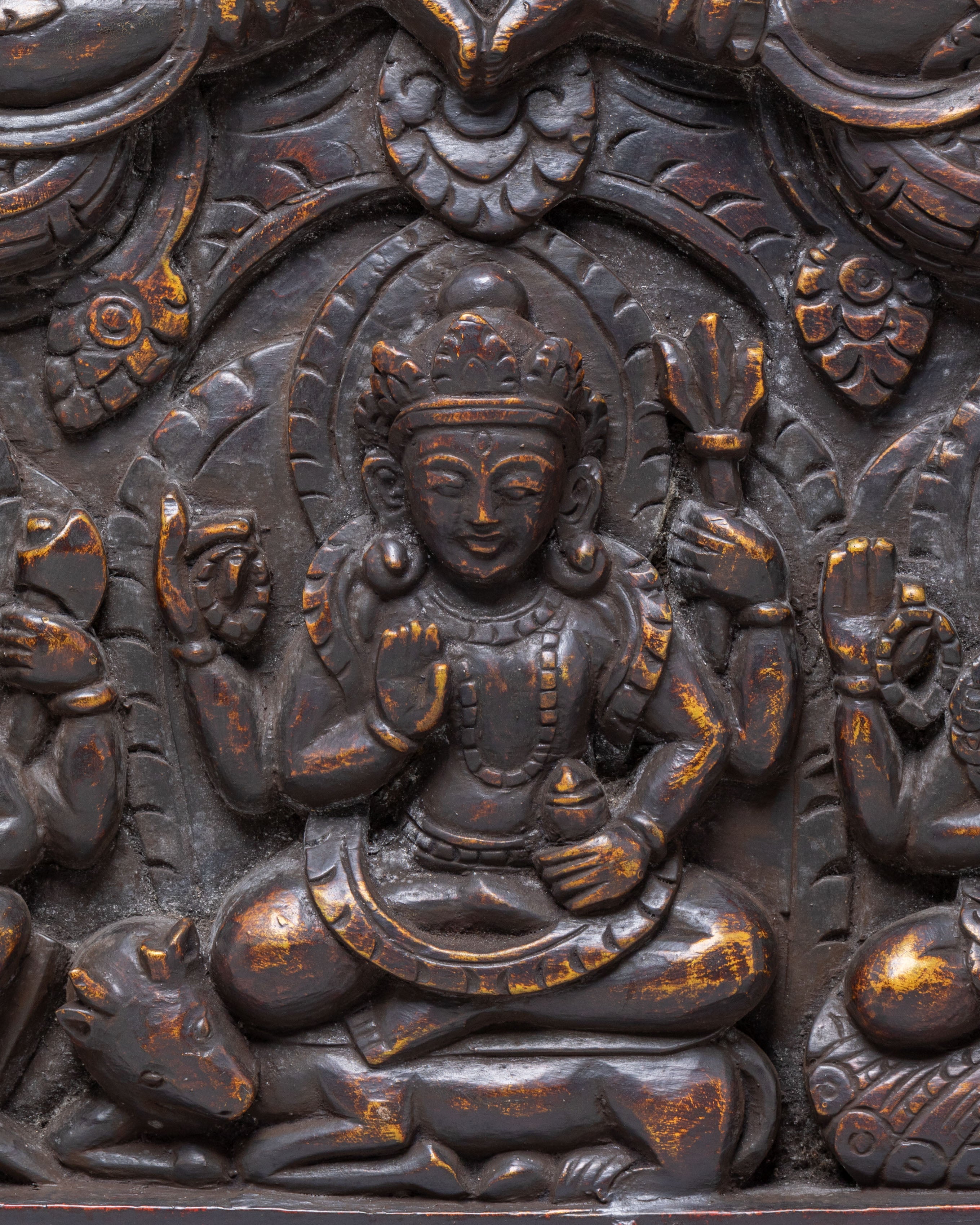 Sacred Divine Guardian Torana | Traditional Buddhist Artwork